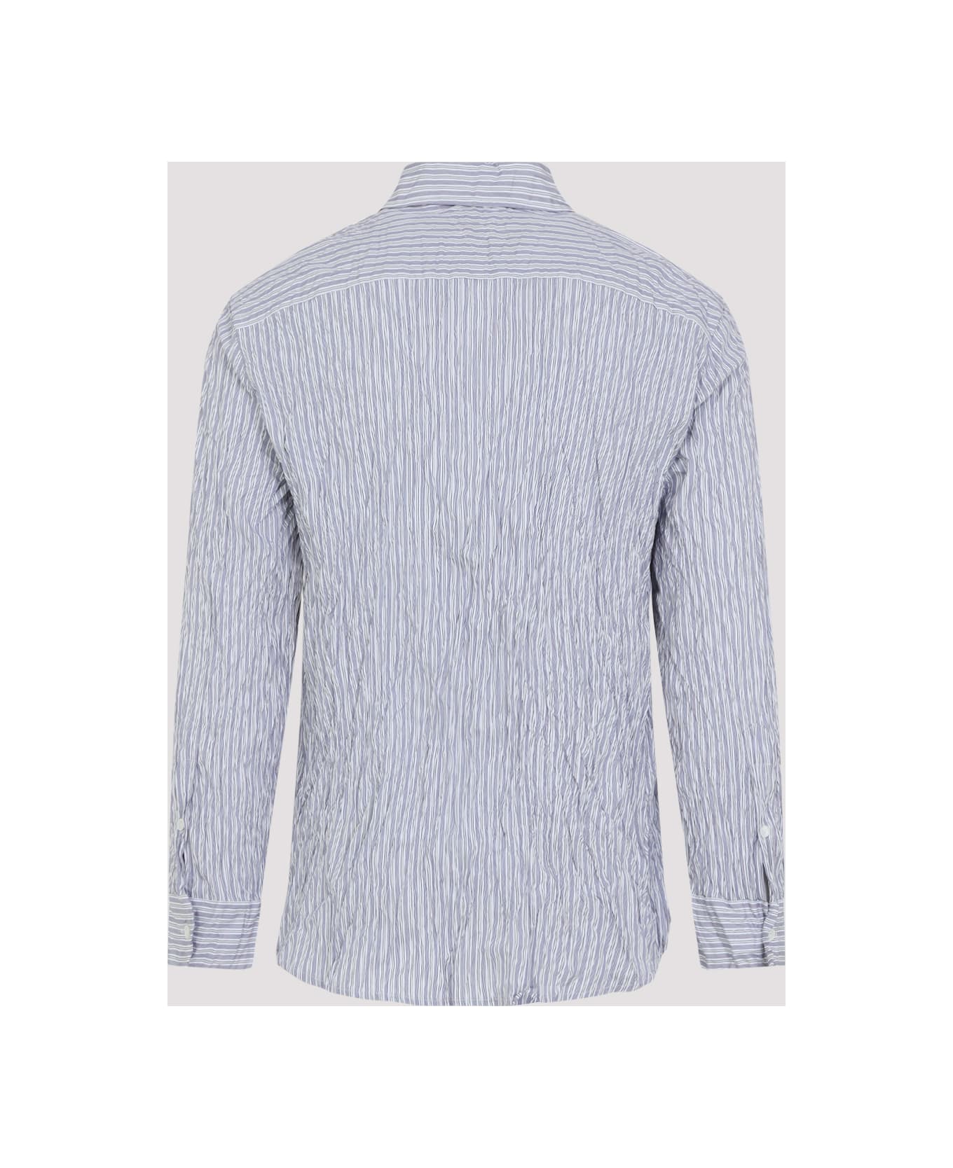 Bottega Veneta Crushed Poplin Shirt - Blue White