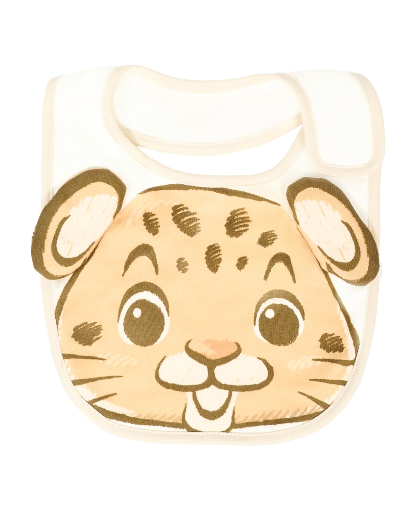 Dolce 
Gabbana Ivory Set For Babykids With Tiger And Logo - Ivory