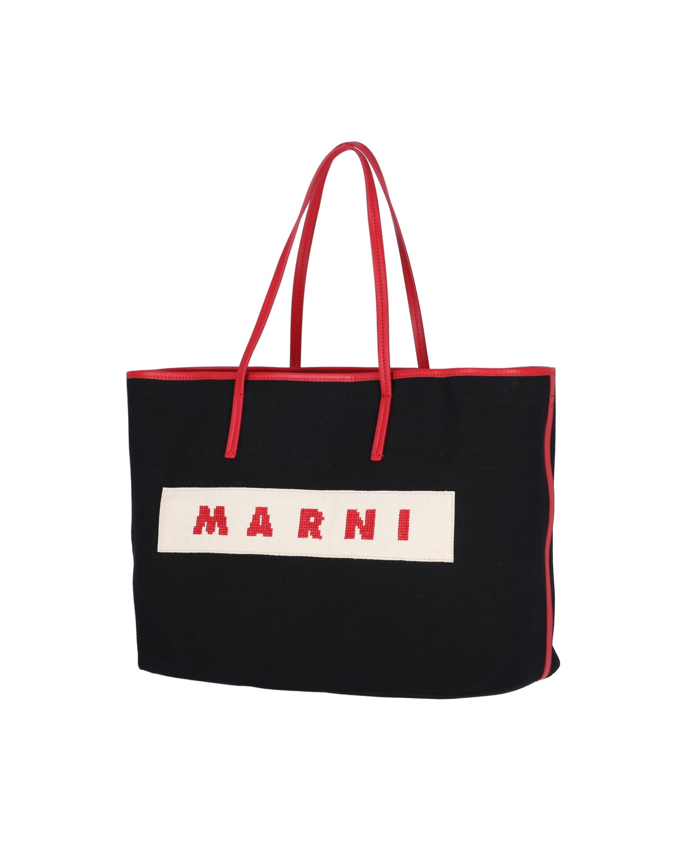 Marni Logo Tote Bag - Black  