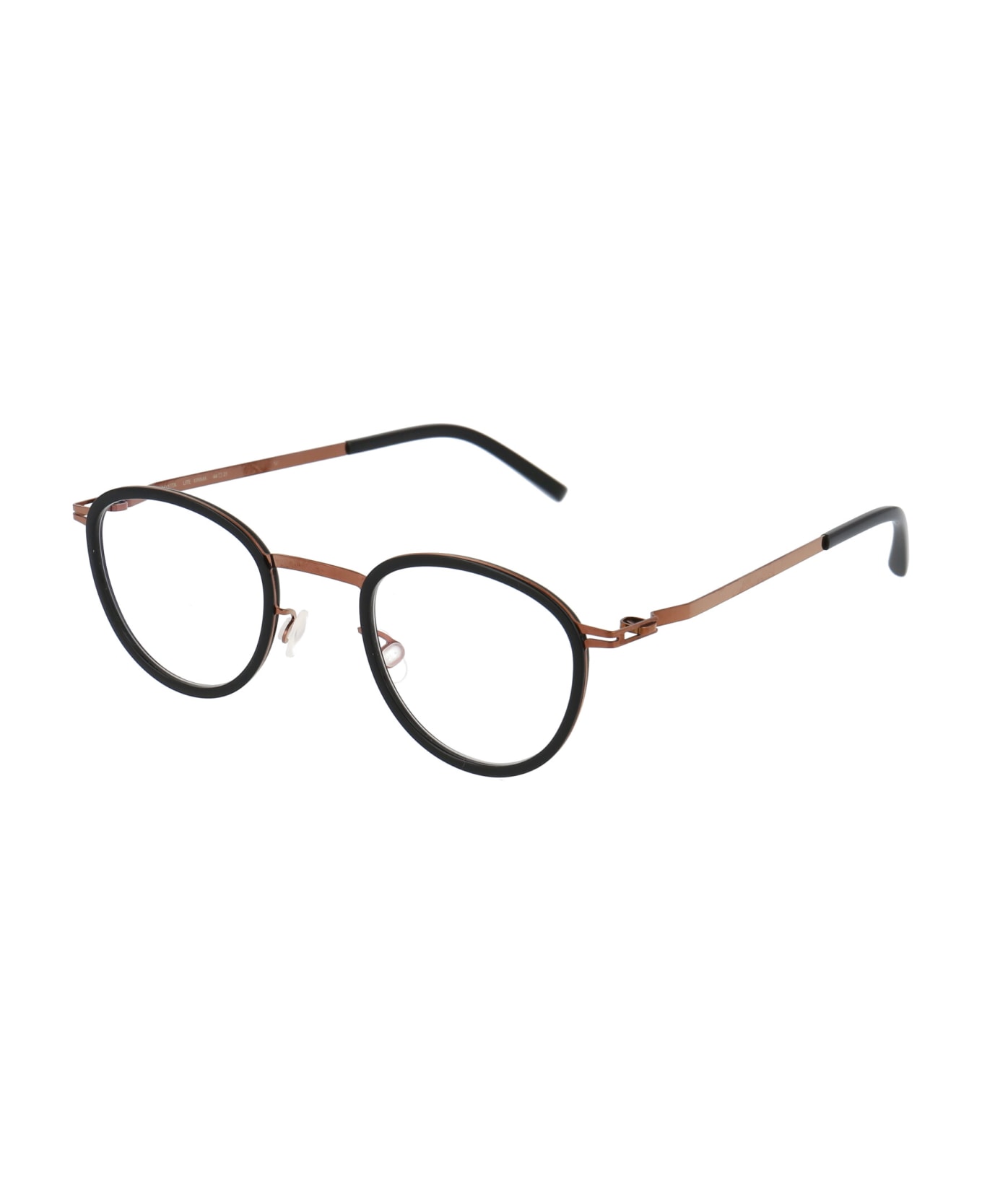 Mykita Kirima Glasses - 818 A37-Shiny Copper/Black Clear アイウェア