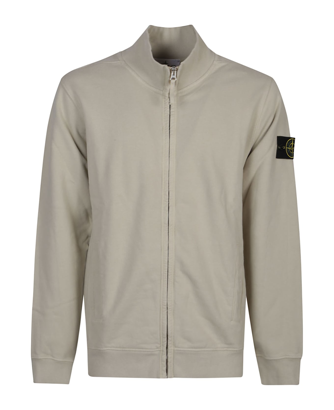 Stone Island Full Zip Sweatshirt - Plaster