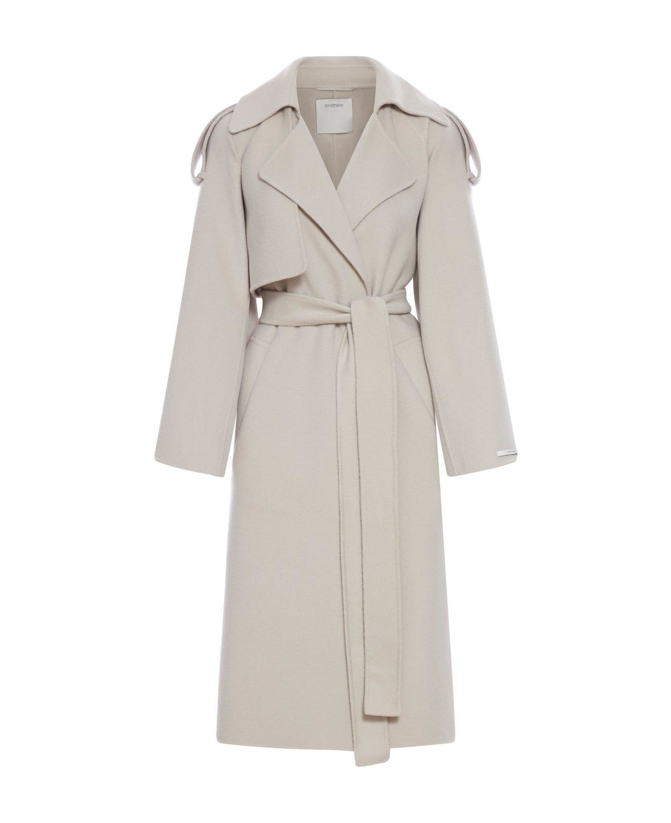 SportMax Wool Trench - Tortora
