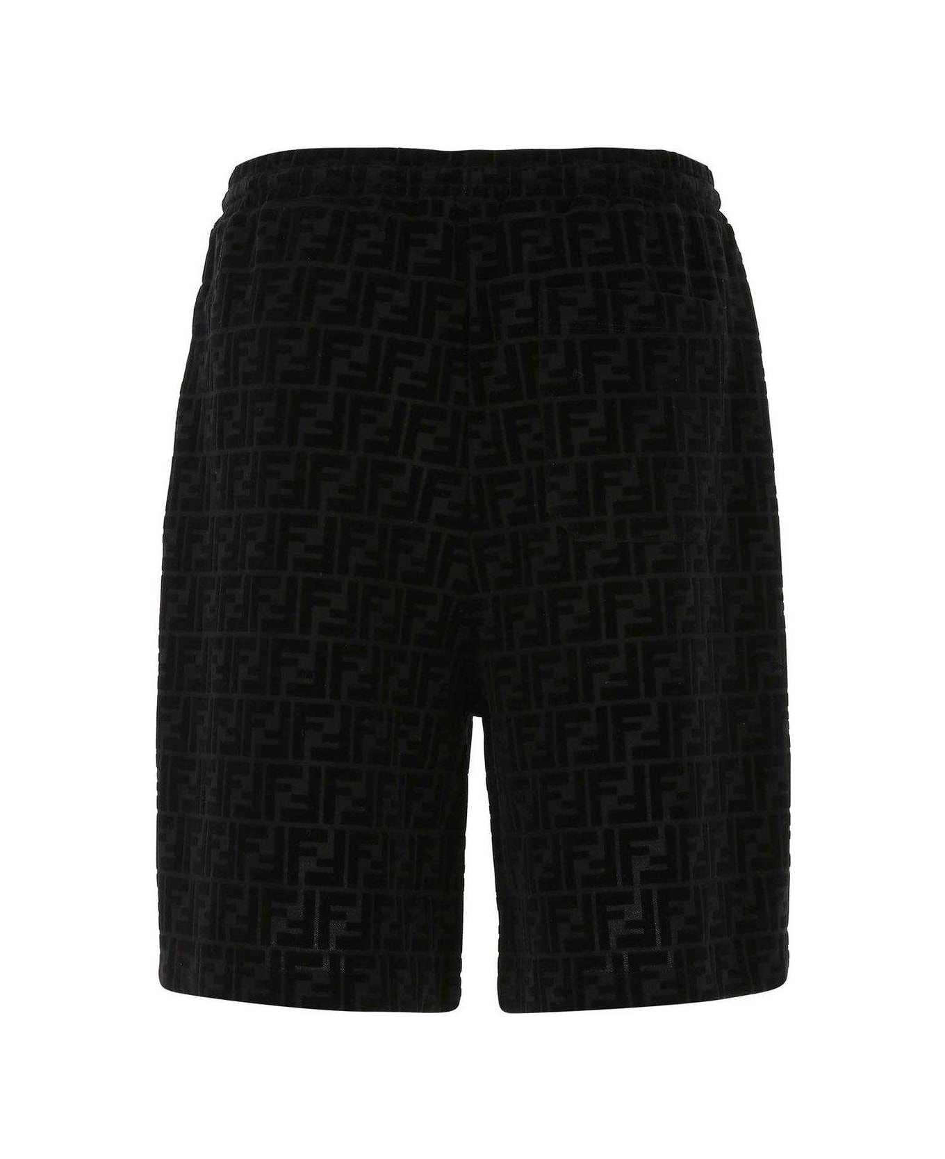 Fendi Ff Motif Bermuda Shorts - Black ショートパンツ