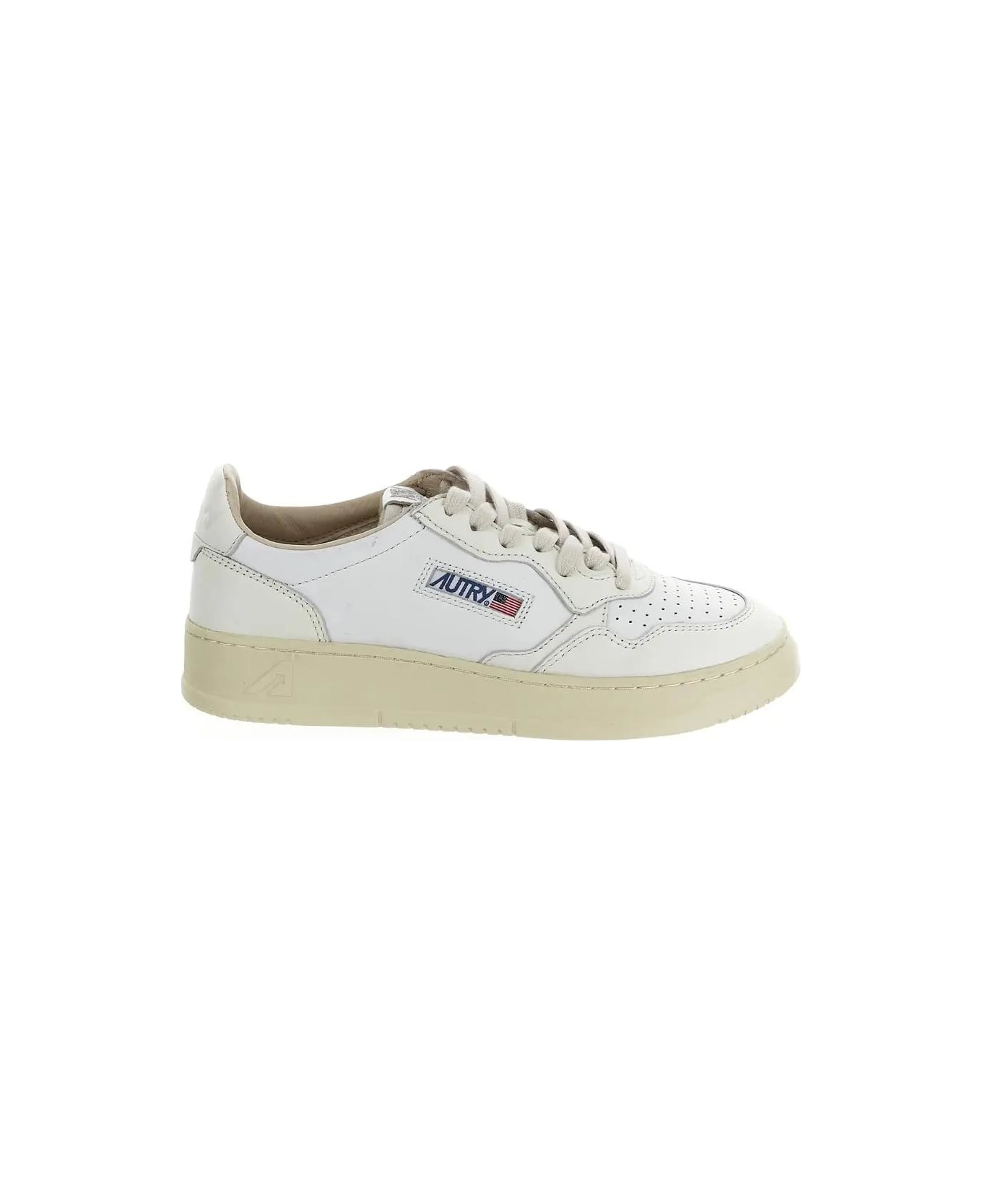 Autry Medalist Low Sneakers - WHT/WHT スニーカー