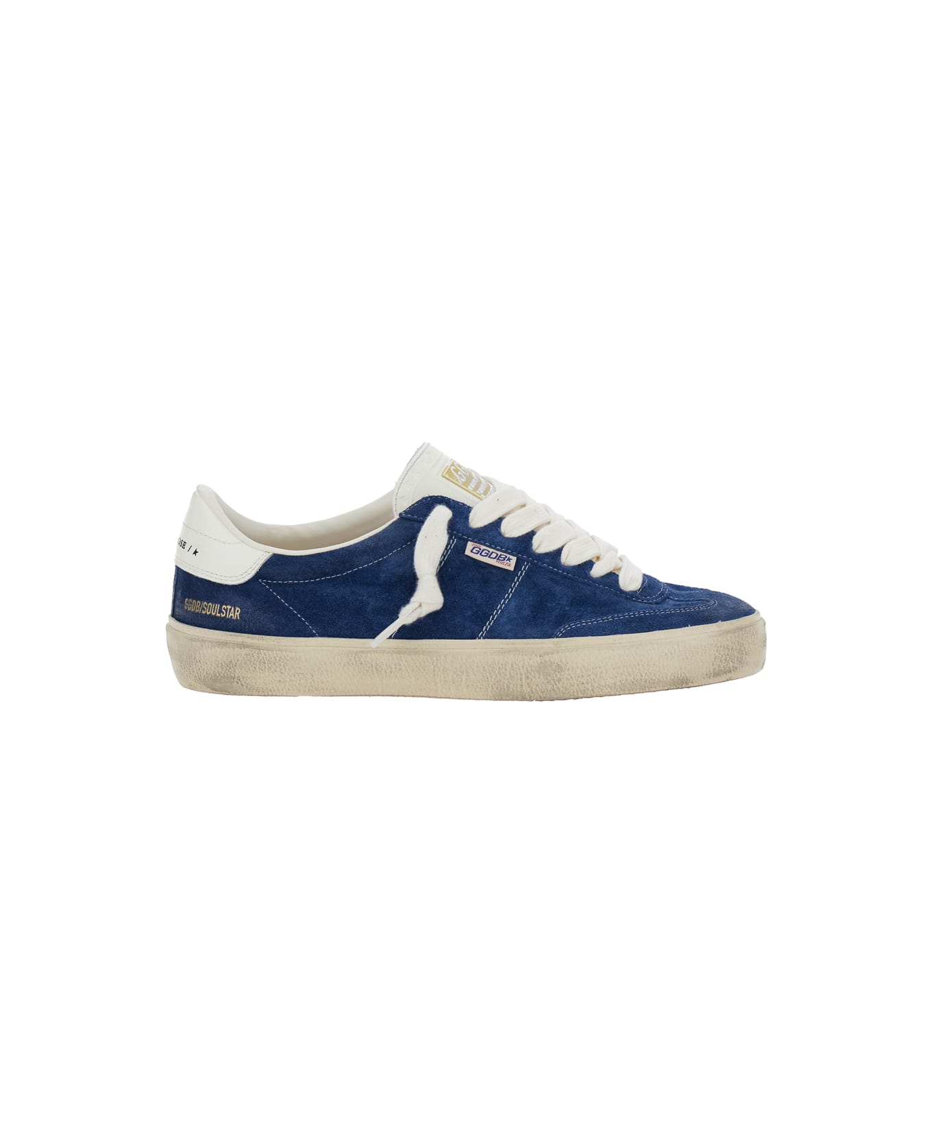 Golden Goose Soul-star Suede Upper Leather Tongue And Heel - Blu