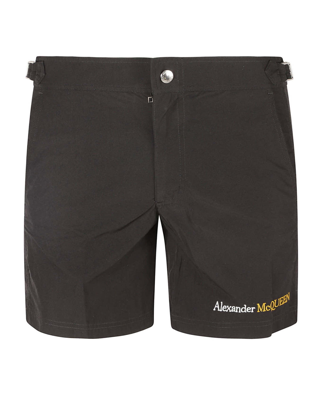 Alexander McQueen Swimming Shorts - Black/Gold