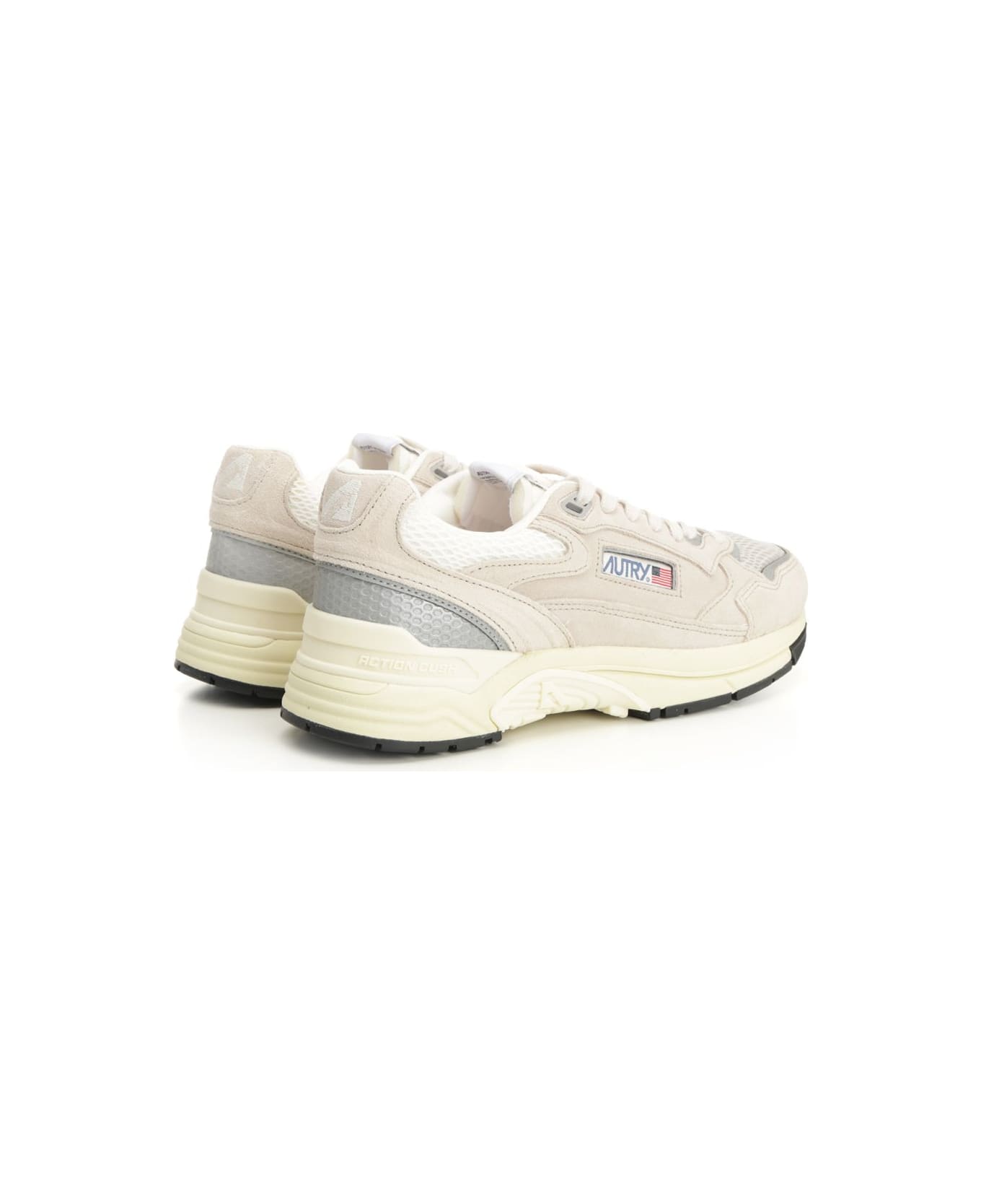 Autry 'hyperway' Sneakers - Sand/silv