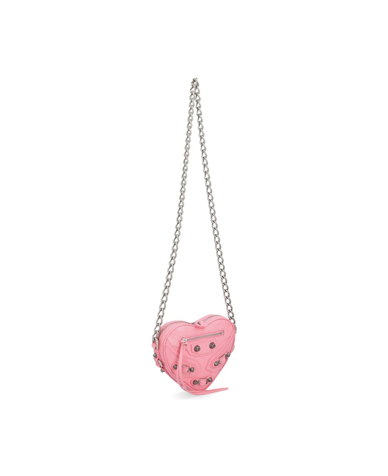 Balenciaga Mini Le Cagole Heart Crossbody Bag - Sweet pink