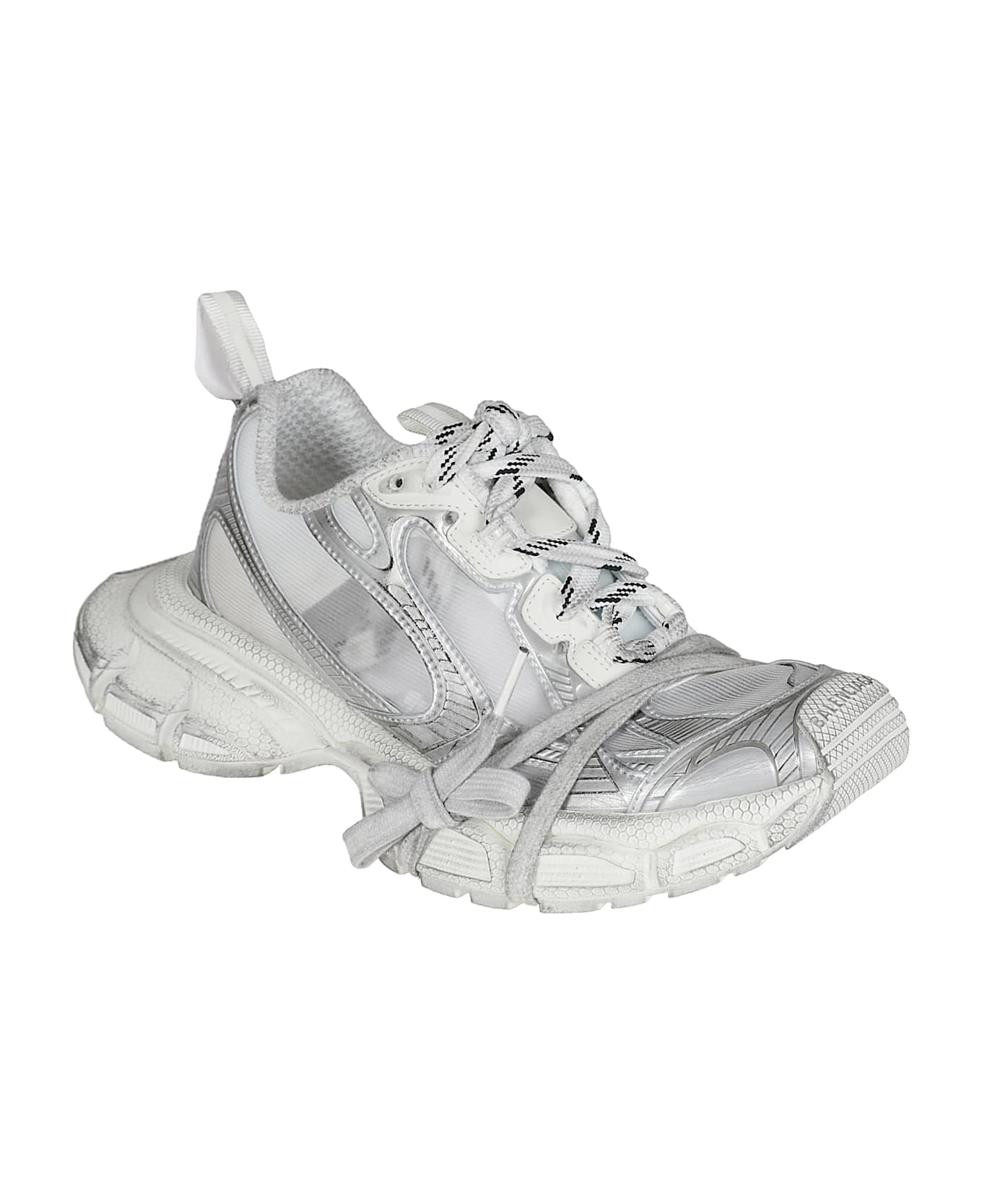 Balenciaga Summer Mesh Sneakers - White/Silver