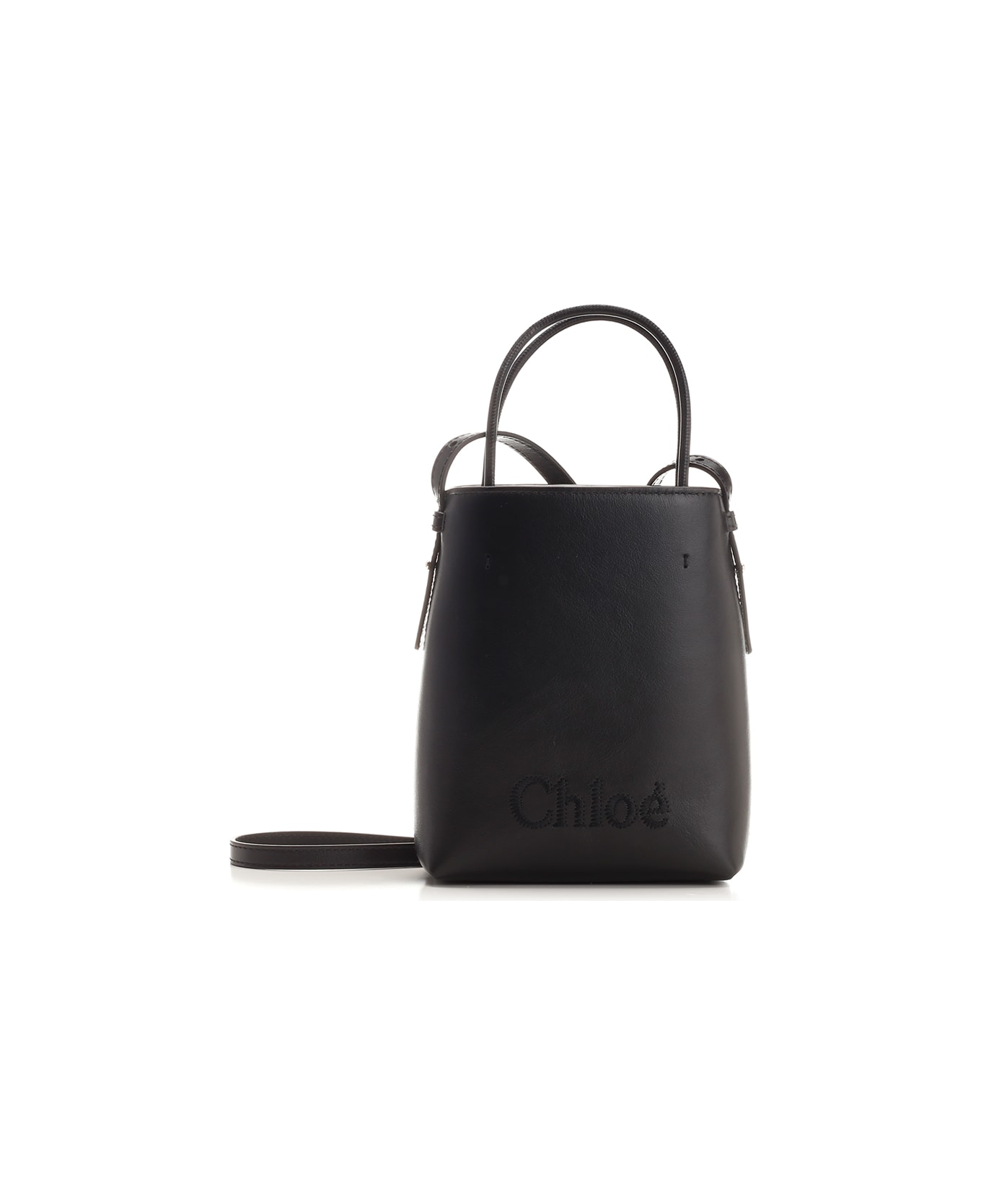 Chloé 'sense' Micro Bucket Bag - Black