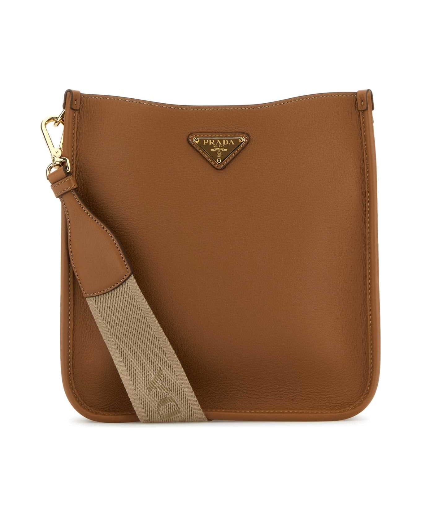 Prada Caramel Leather Crossbody Bag - CARAMEL 0