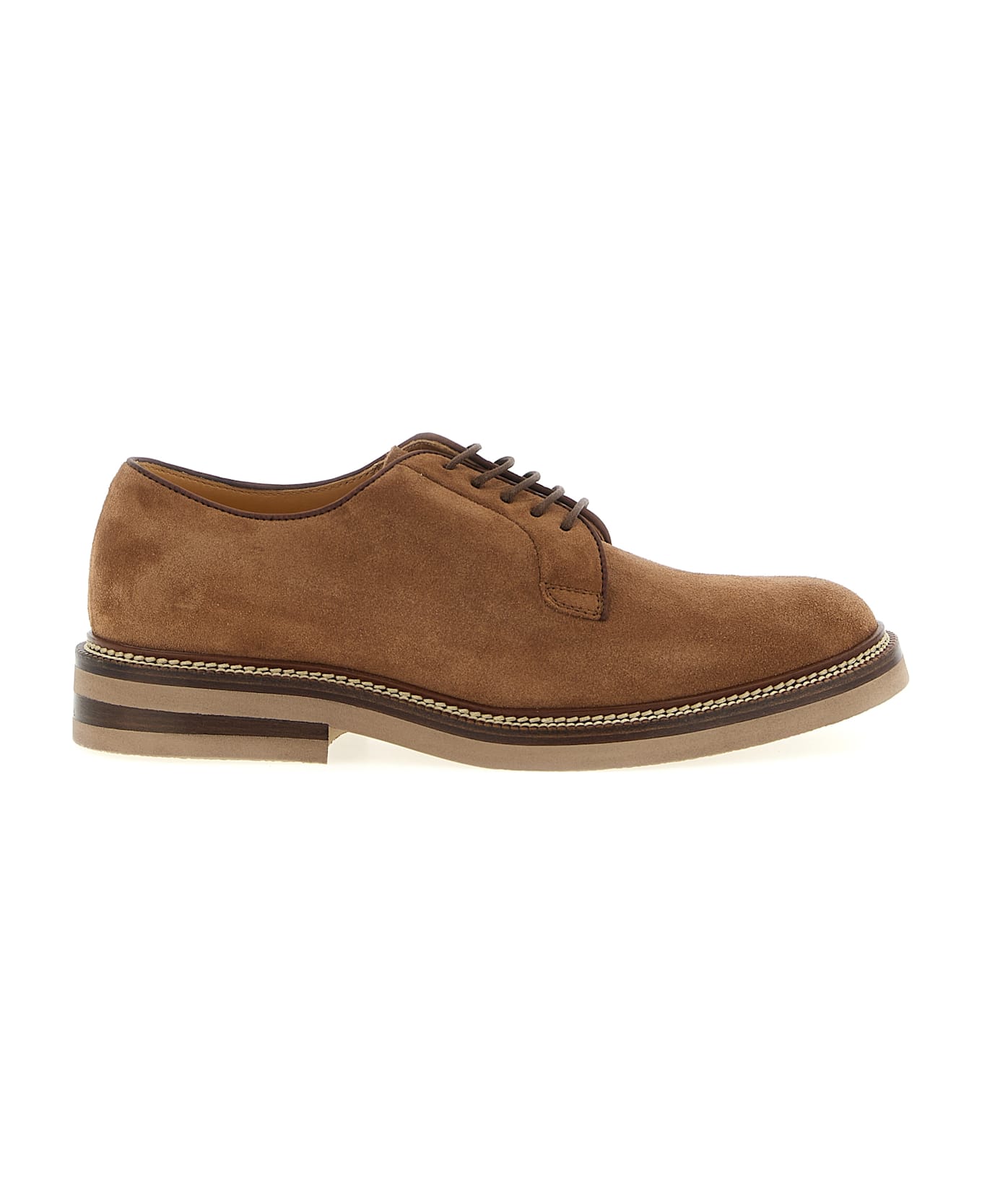 Brunello Cucinelli Suede Derby - Brown