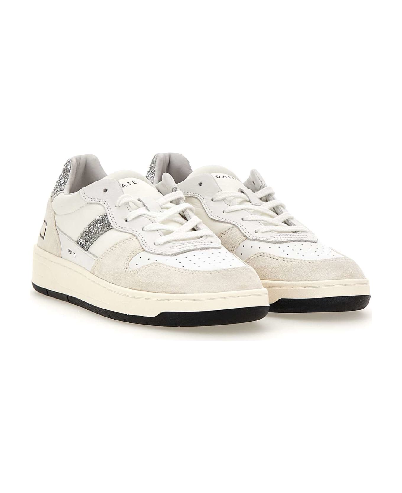 D.A.T.E. 'court 2.0' Leather Sneakers - Silver