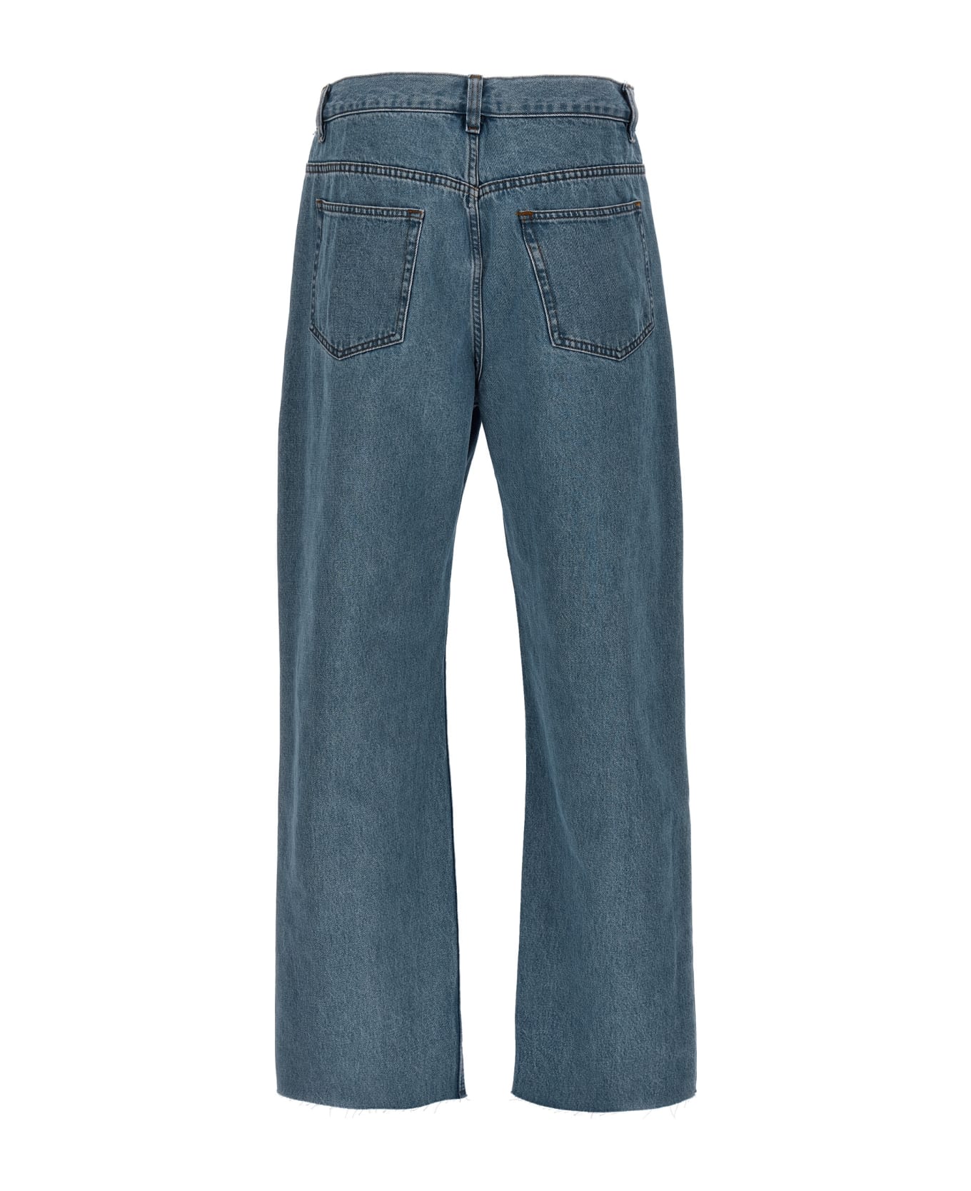 A.P.C. Relaxed Raw Edge Jeans - Iab Light Blue