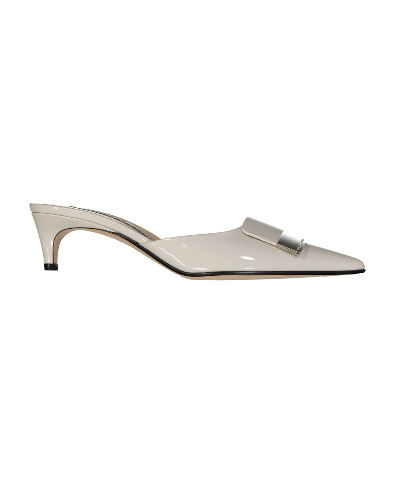 Sergio Rossi Leather Mules - Beige