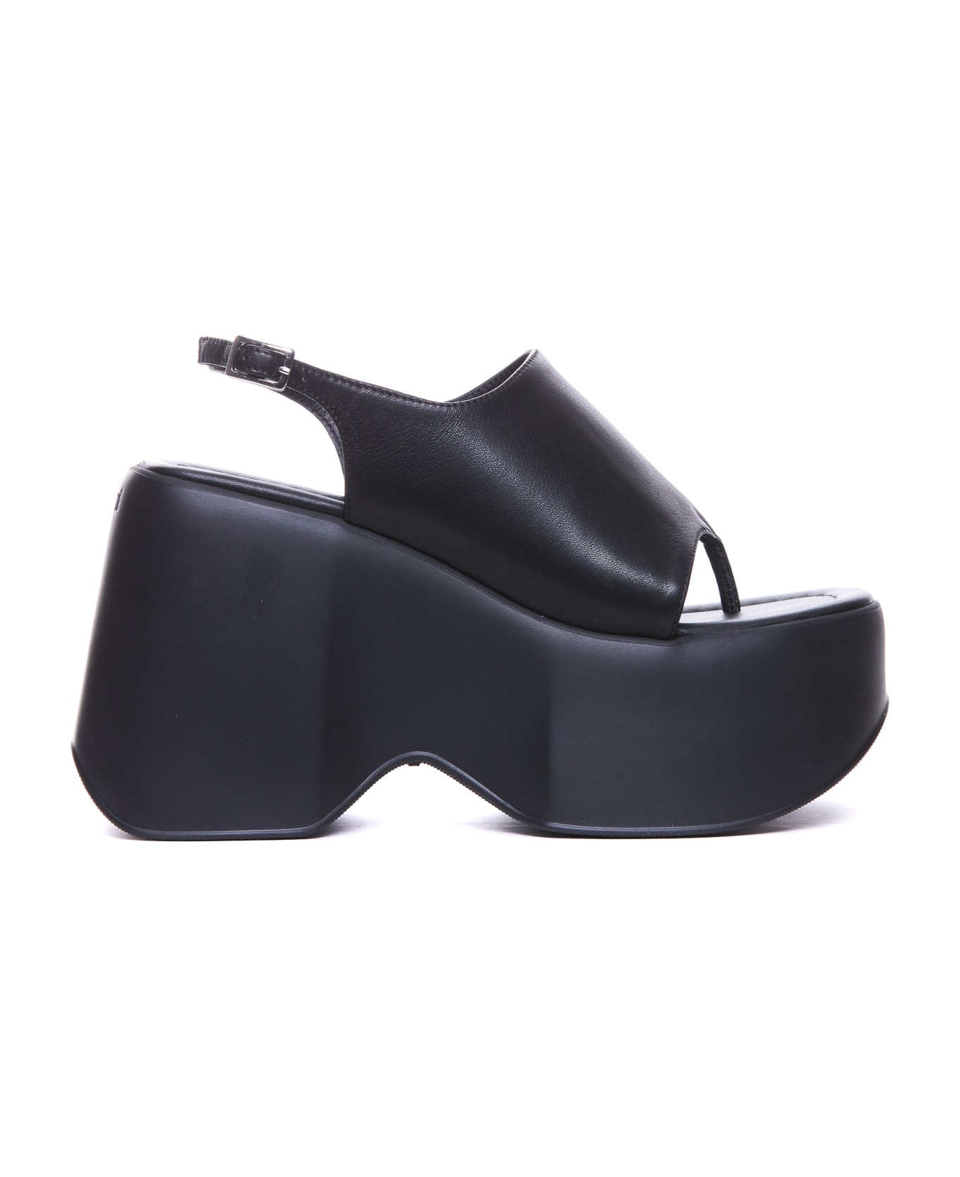 Vic Matié Travel Pump Sandals - Black