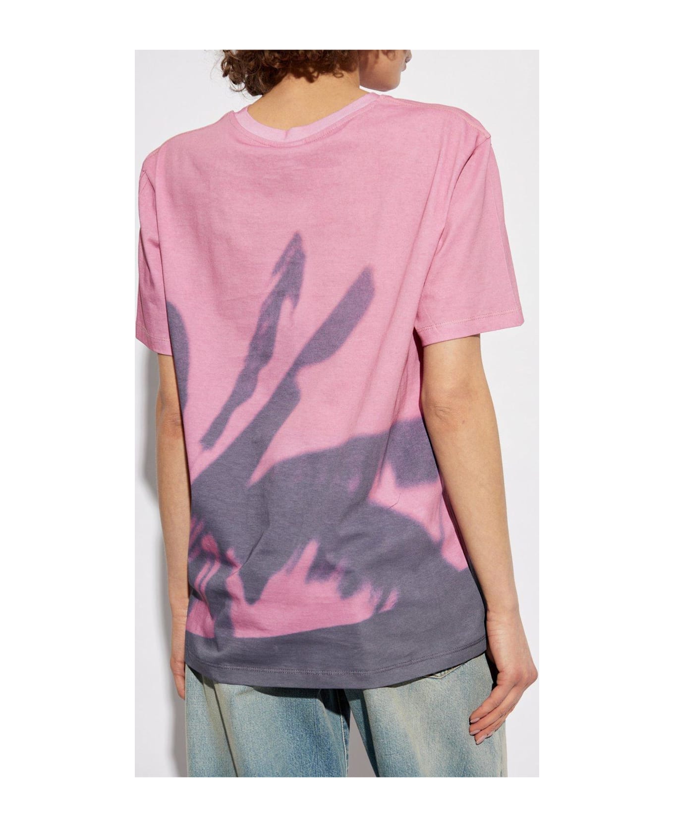 Paul Smith Graphic Printed Crewneck T-shirt - Pink
