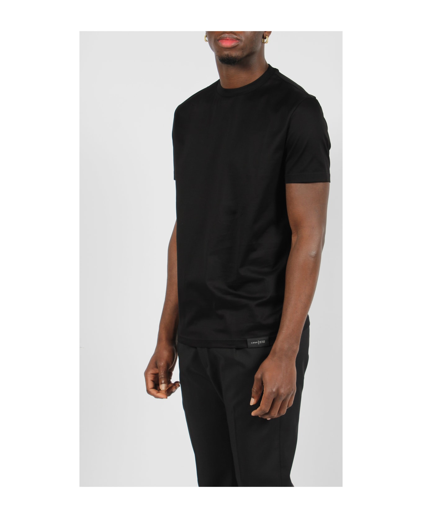 Low Brand Jersey Cotton Slim T-shirt - Black