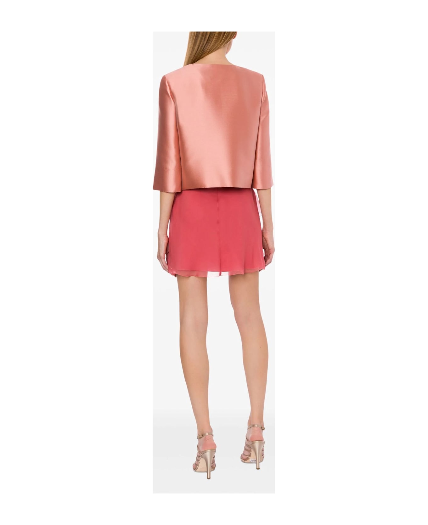 Alberta Ferretti Pink Satin Jacket - Pink