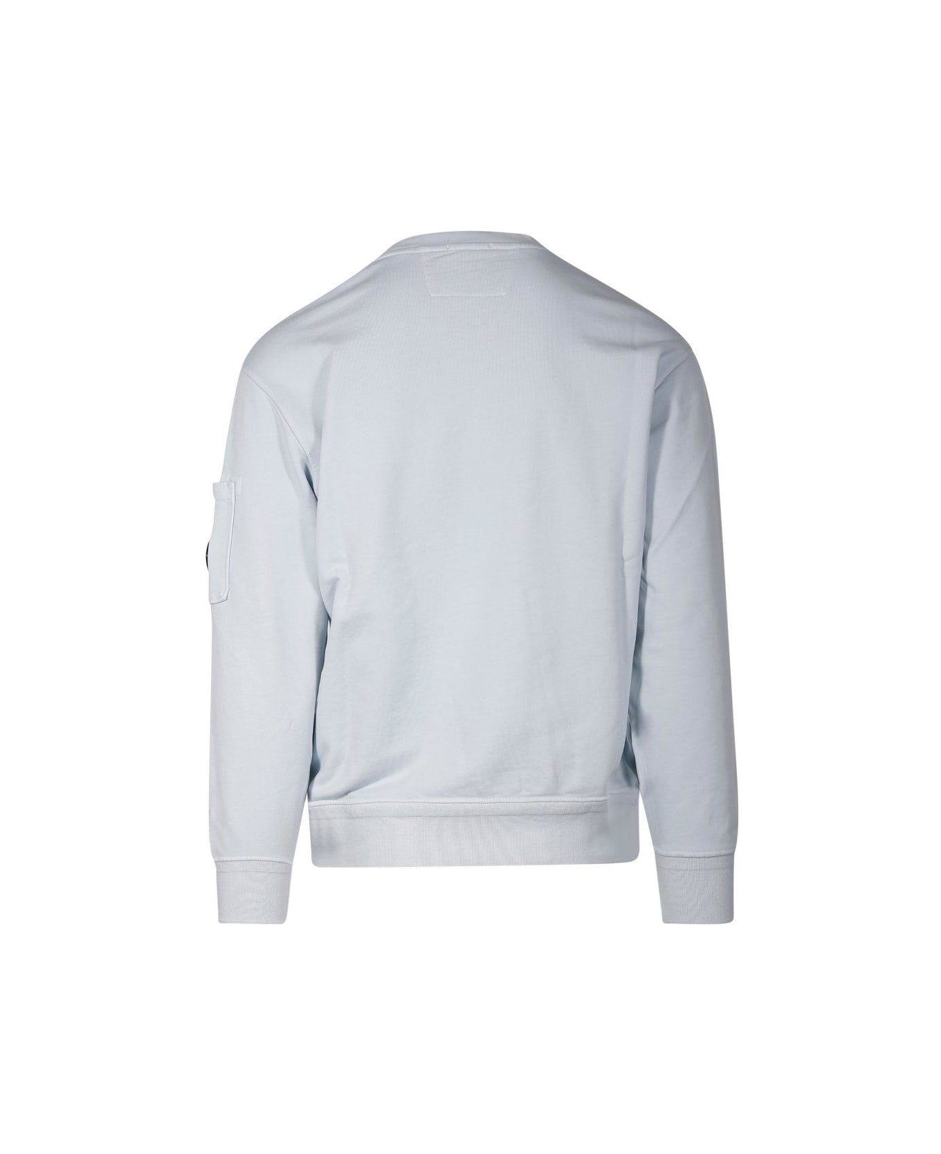 C.P. Company Crewneck Sleeved Sweatshirt - BLUE