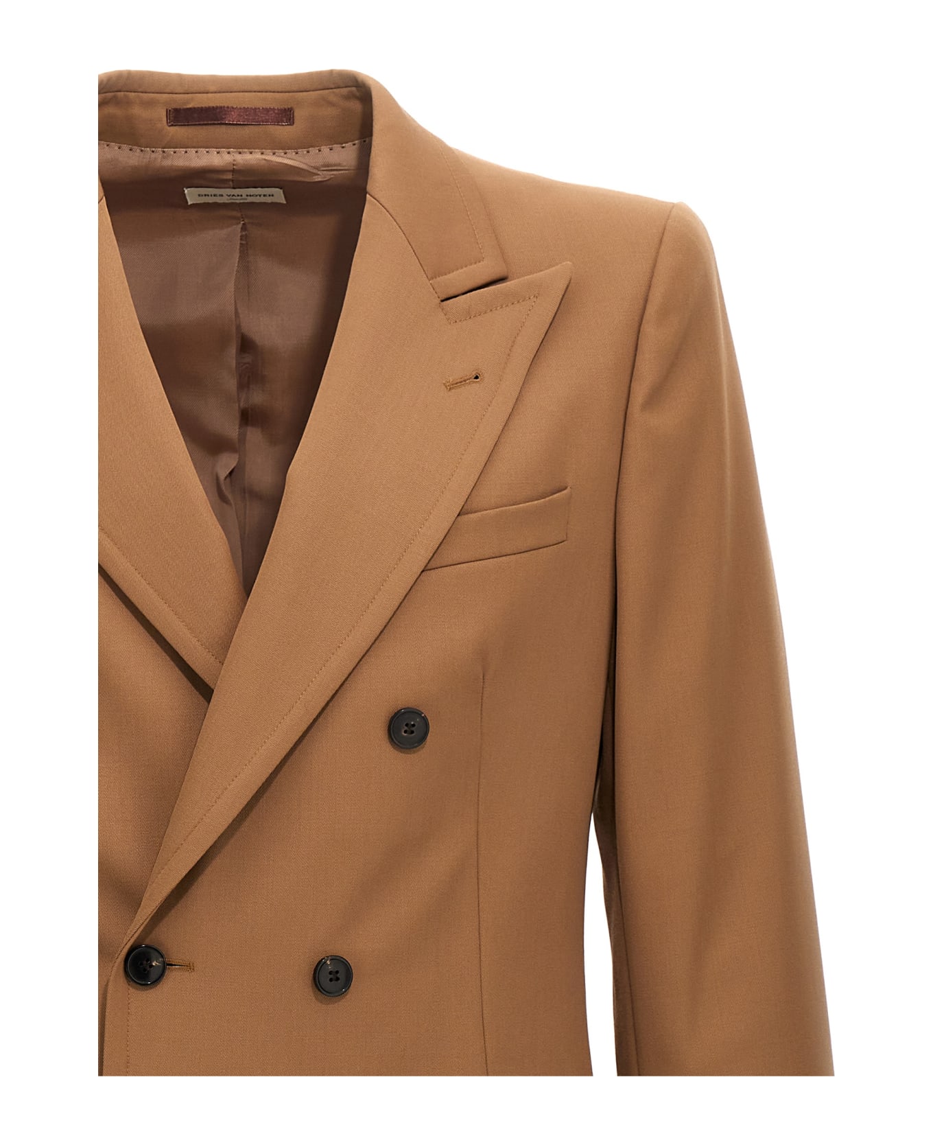 Dries Van Noten Double-breasted Blazer - Beige