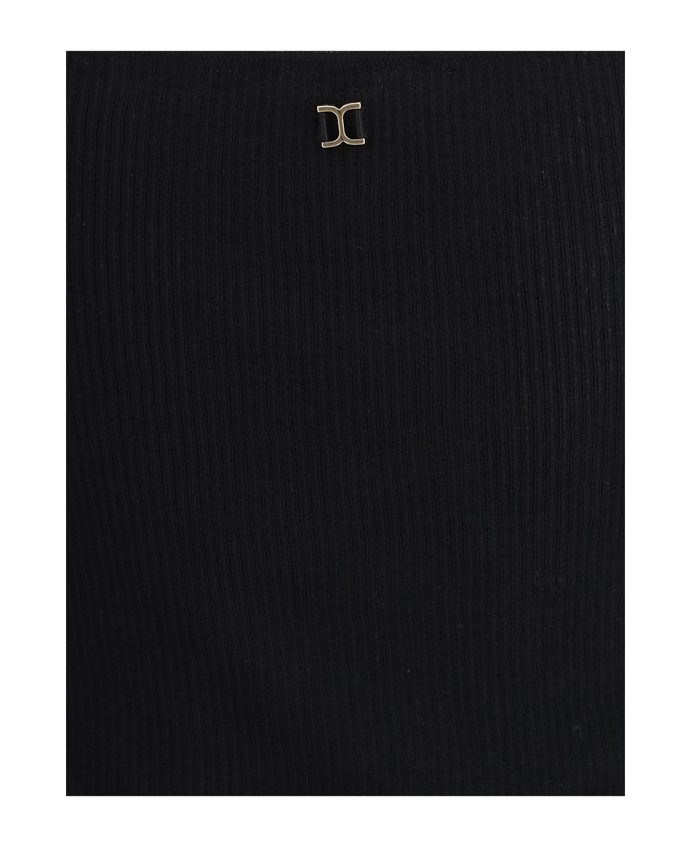 Chloé Ribbed Top - Black