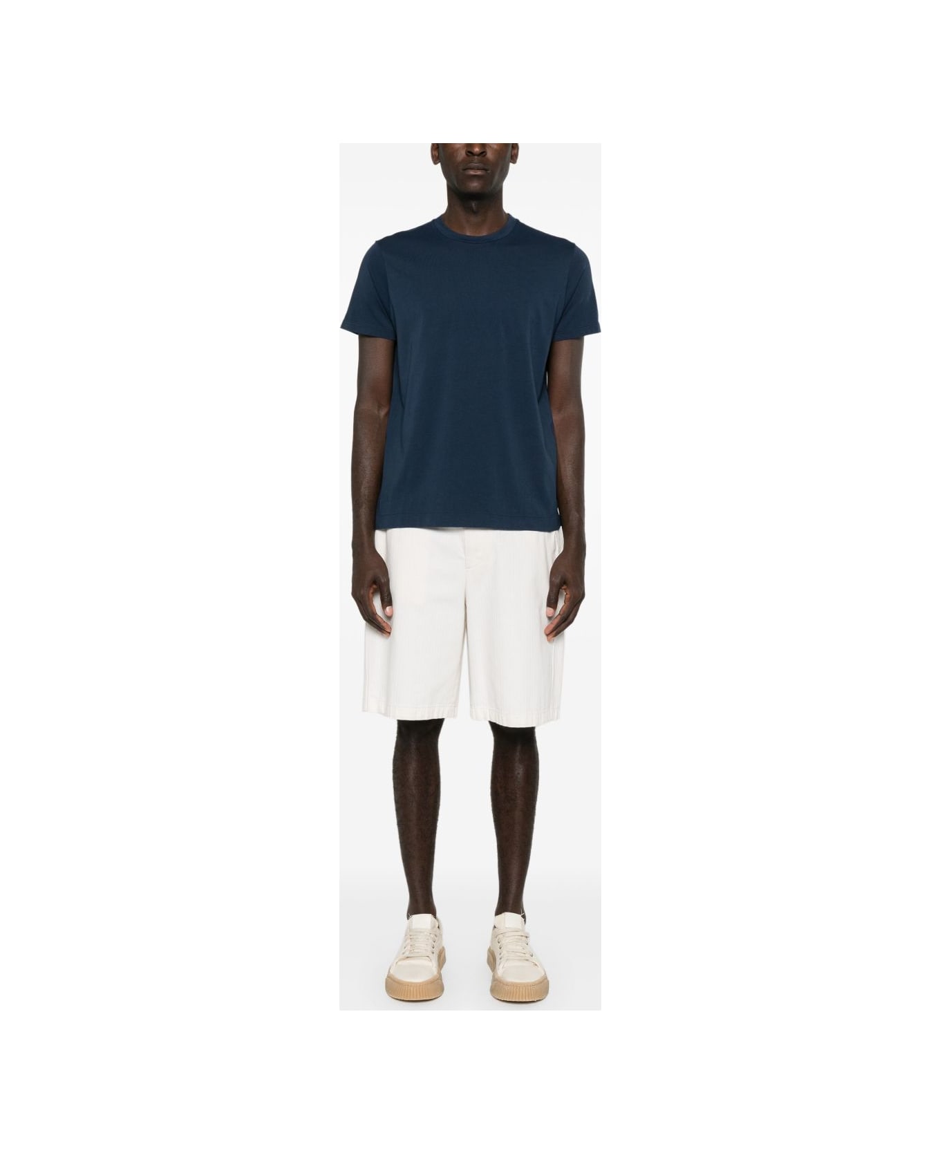 Finamore Cotton T-shirt - Blue