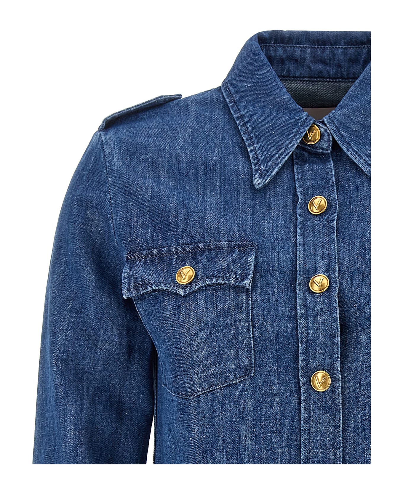 Valentino Garavani Denim Shirt - Blue