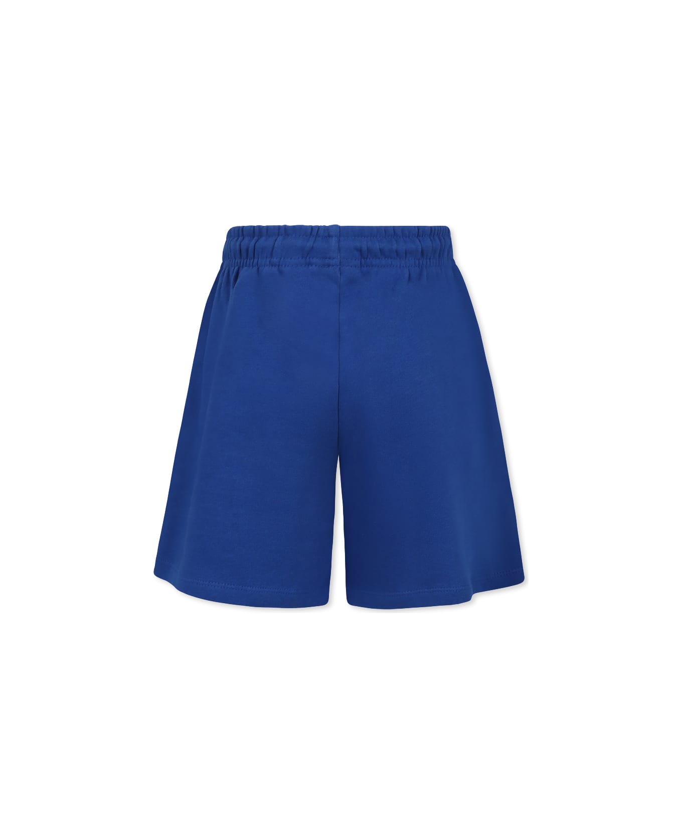 Mini Rodini Blue Shorts For Boy With Chameleon - Light Blue
