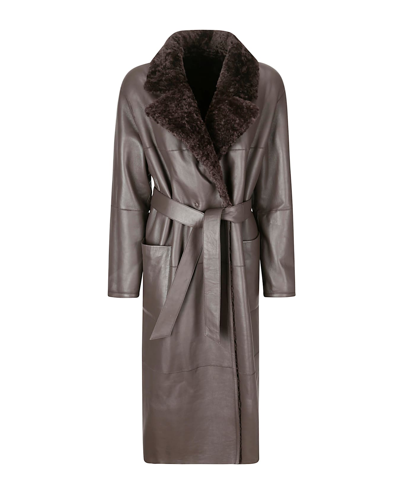 Desa 1972 Shearling Coat - MOCHA