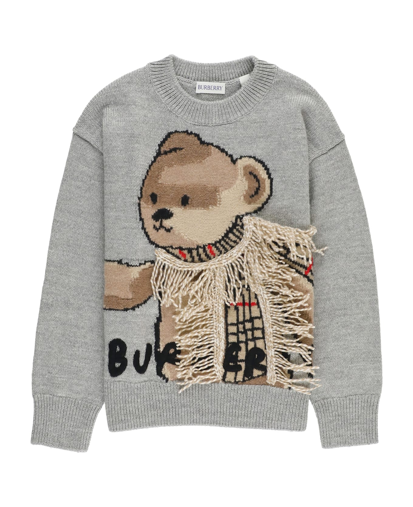 Burberry Teddy Sweater - Grey