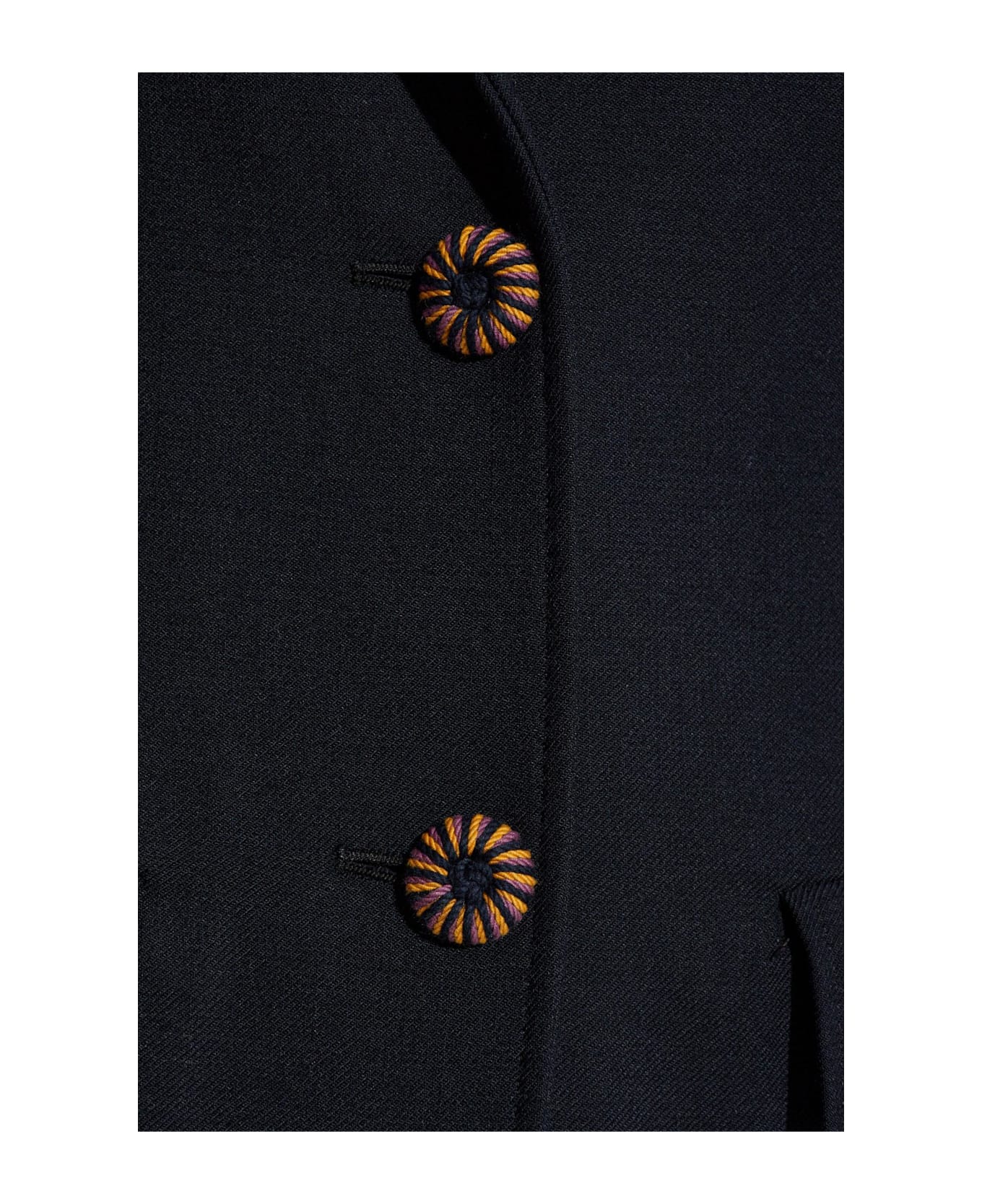 Etro Double-vented Coat - BLACK