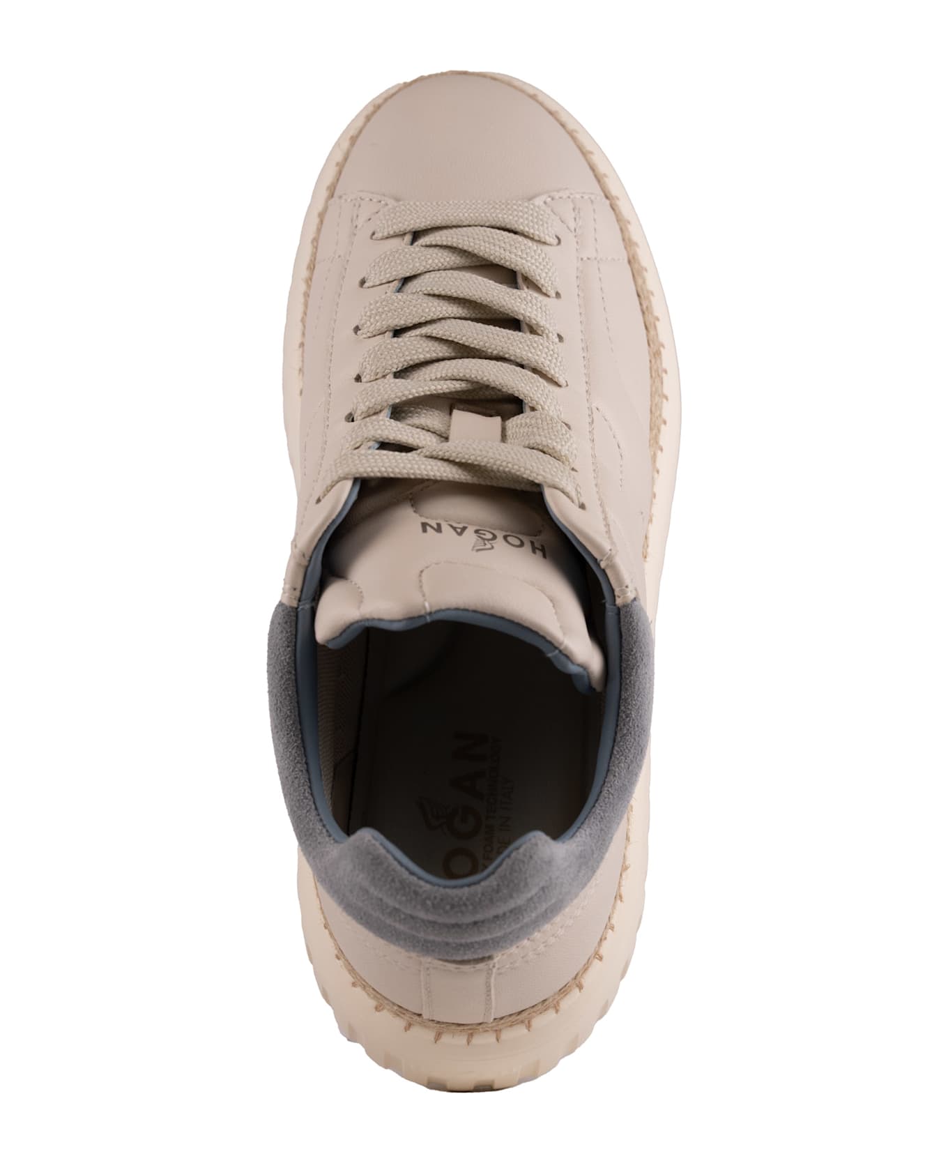 Hogan H-stripes Sneakers In Leather