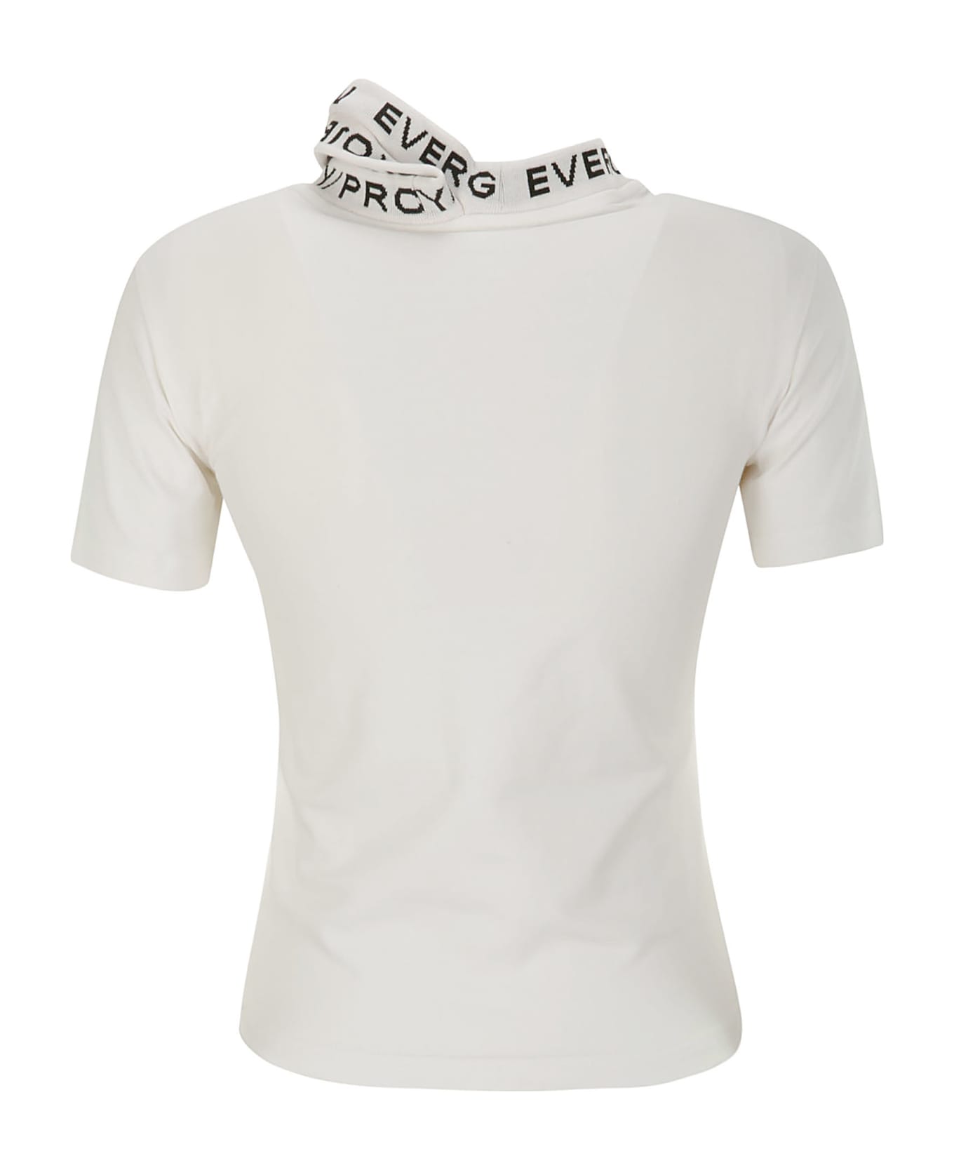 Y/Project Evergreen Triple Collar Fitted T-shirt - EVERGREENWHITE
