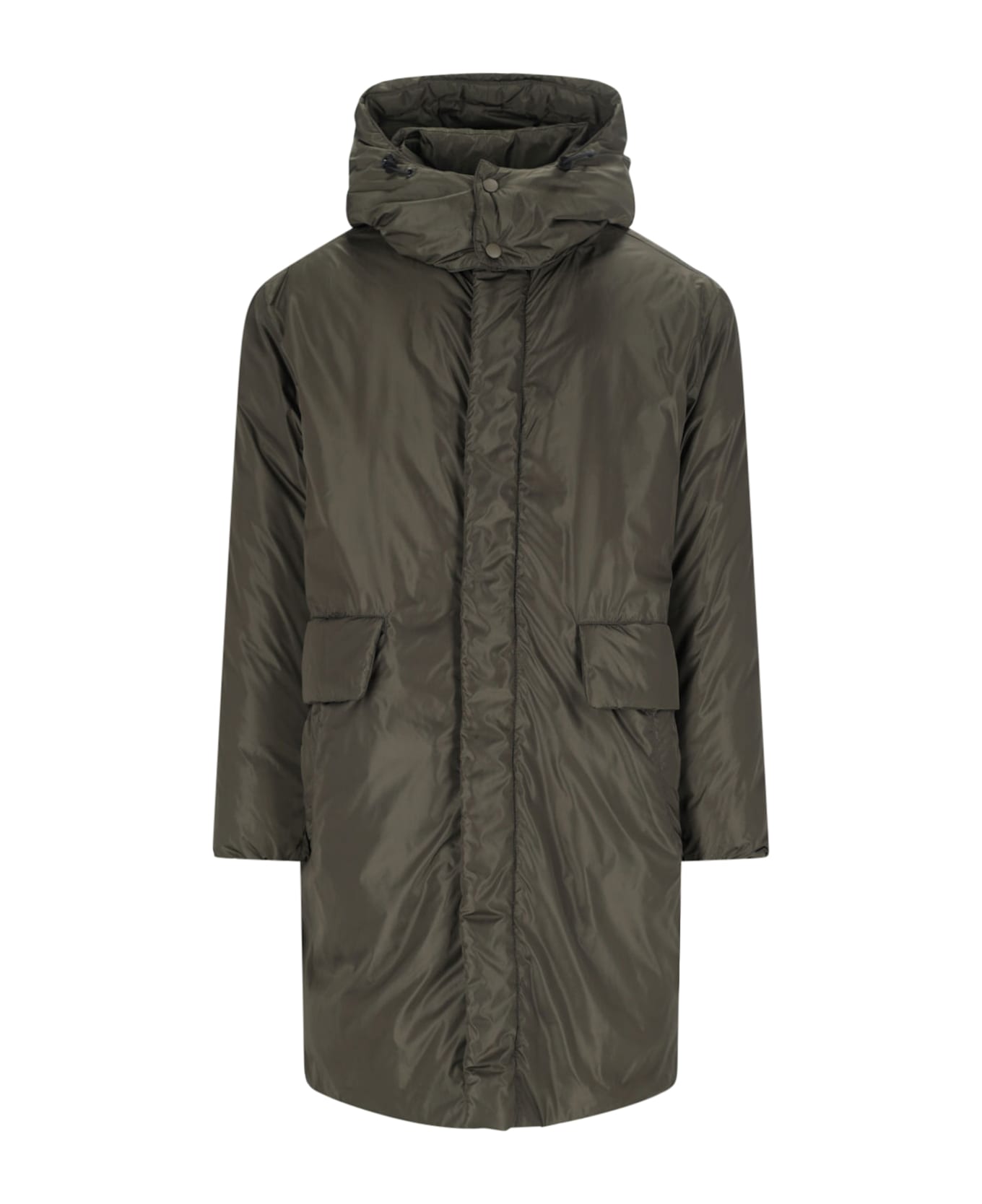 Aspesi 'byron' Midi Coat - Green