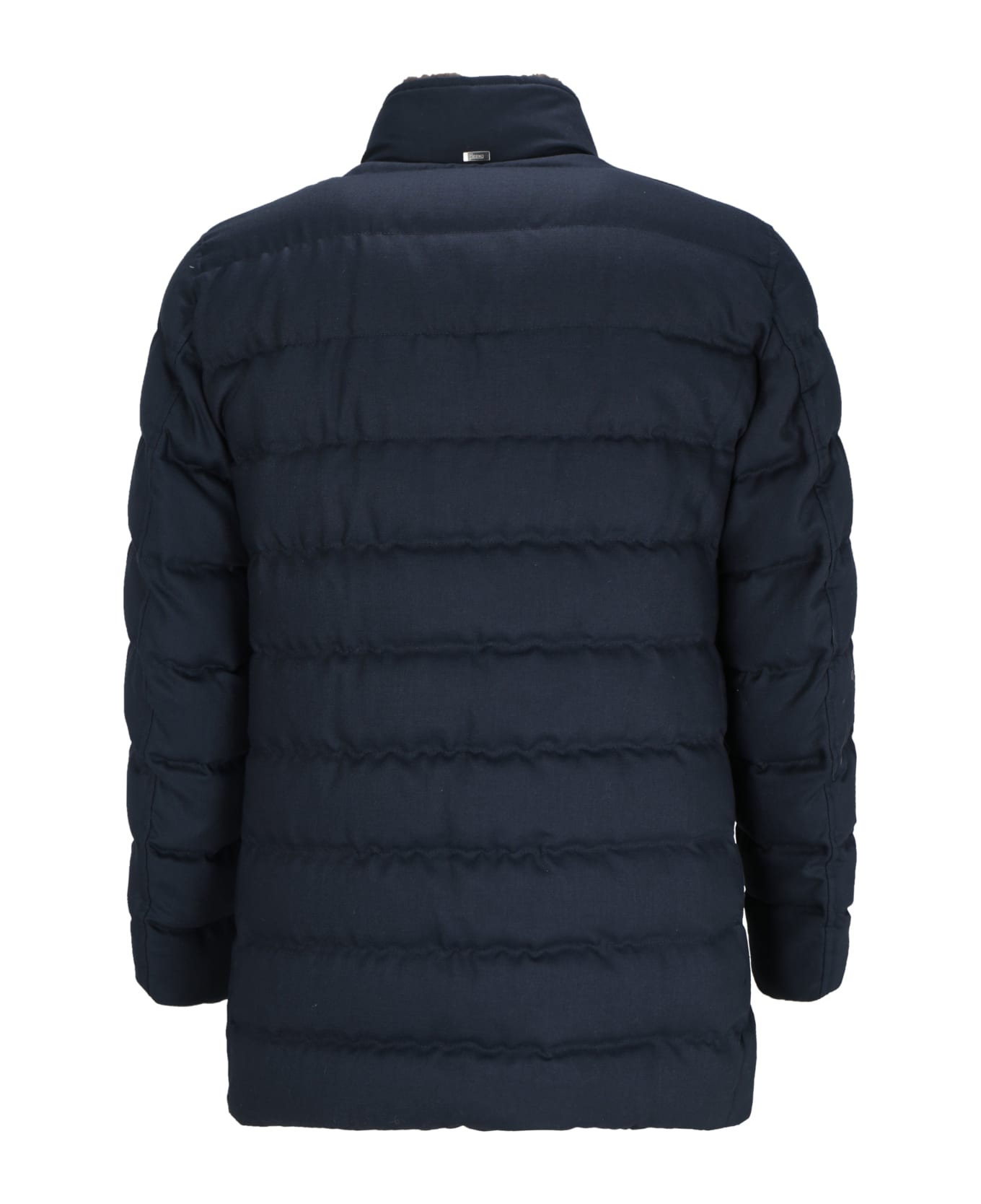 Herno Double-breasted Padded Jacket - Blu