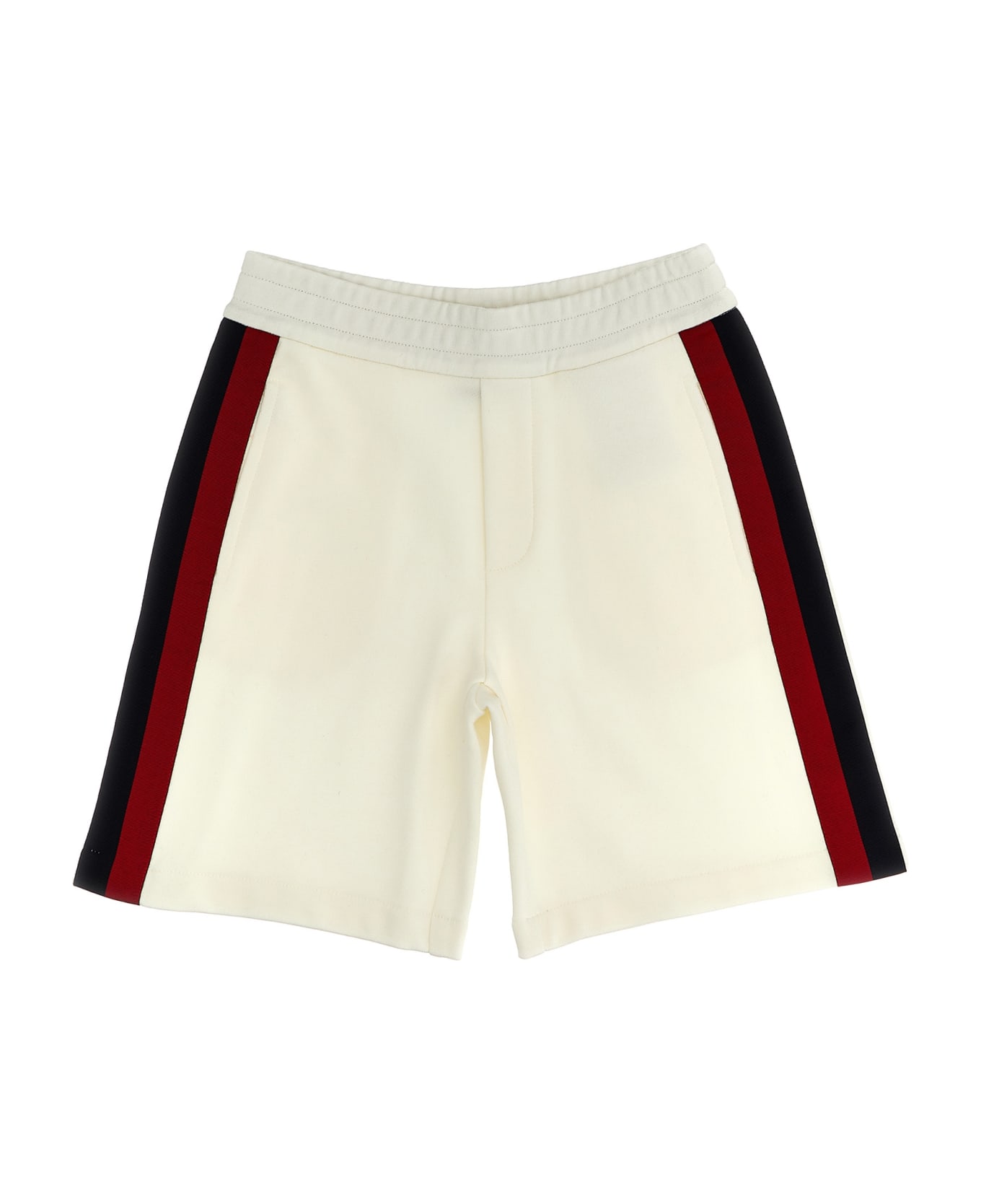 Moncler Grosgrain Band Bermuda Shorts - White ボトムス