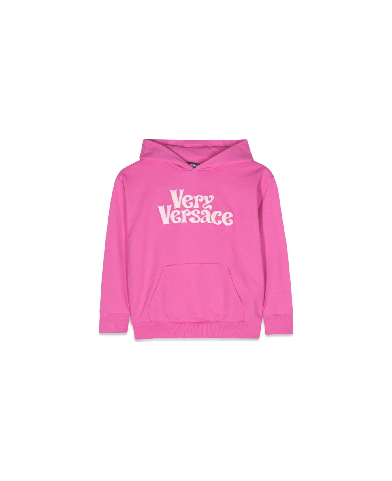 Versace Sweatshirt Fleece Very Versace Embroidery - PINK