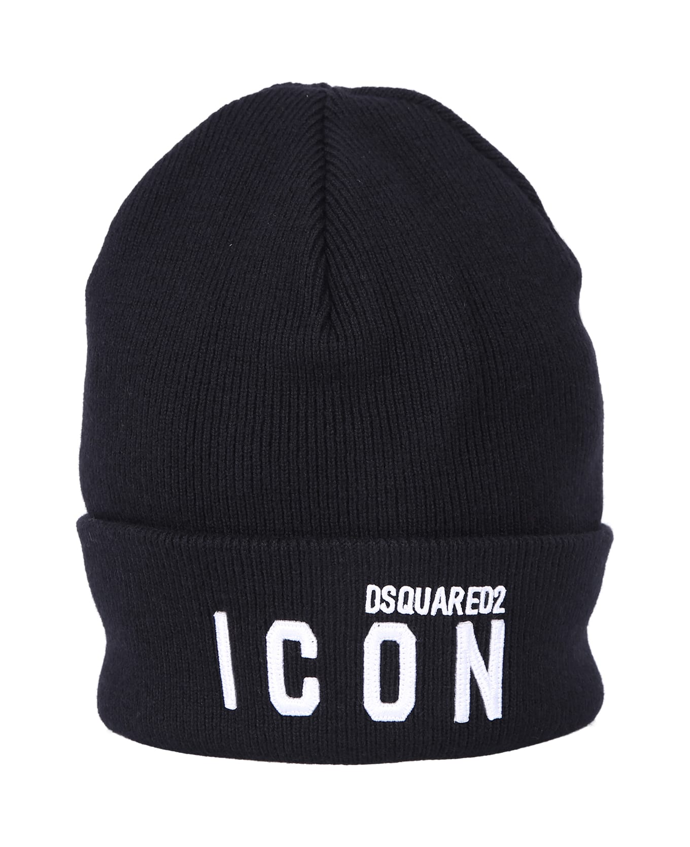 Dsquared2 Knitted Hat - Black 帽子
