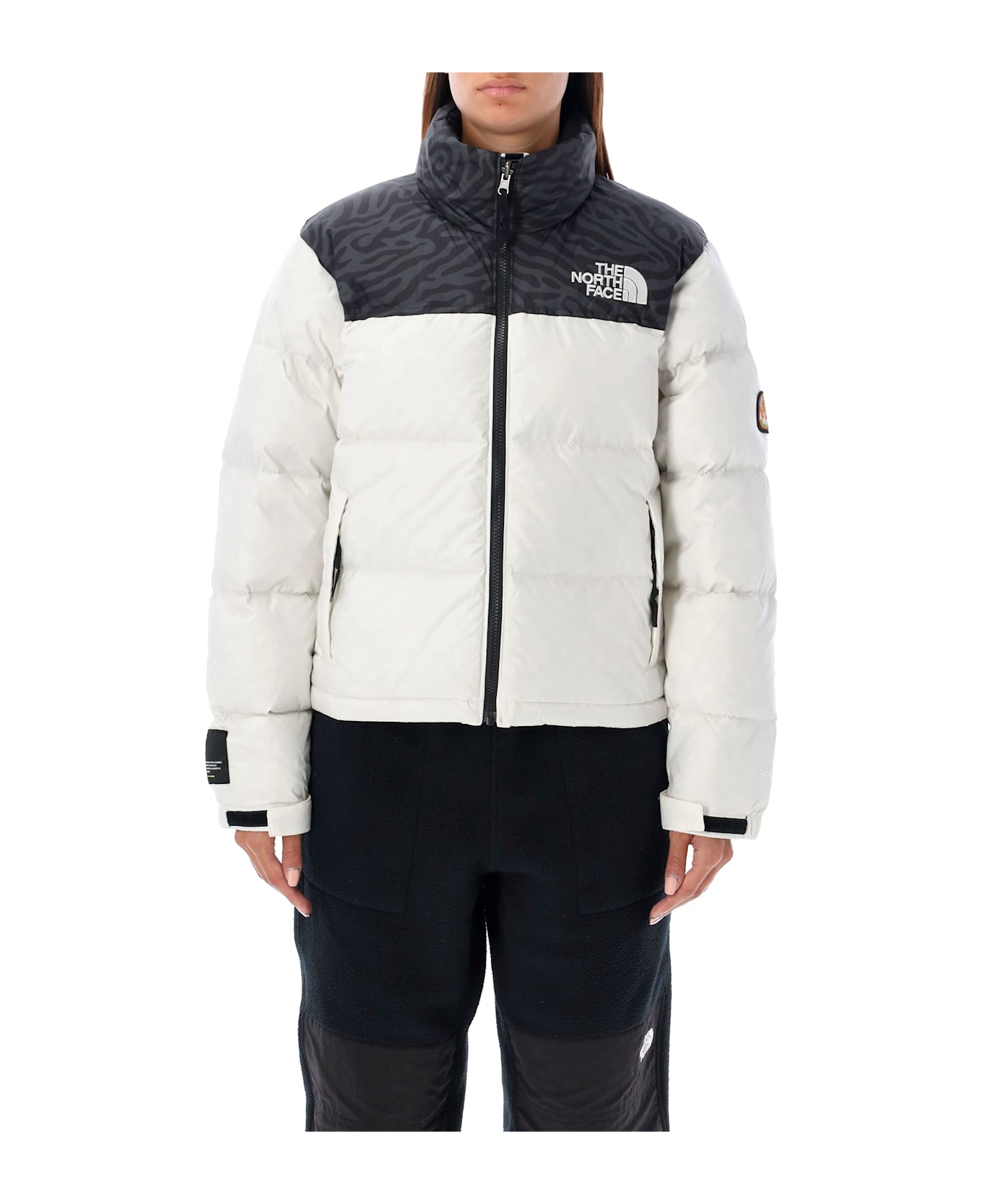 The North Face 1996 Nuptse Jacket - WHITE DUNE/TNF BLACK TN