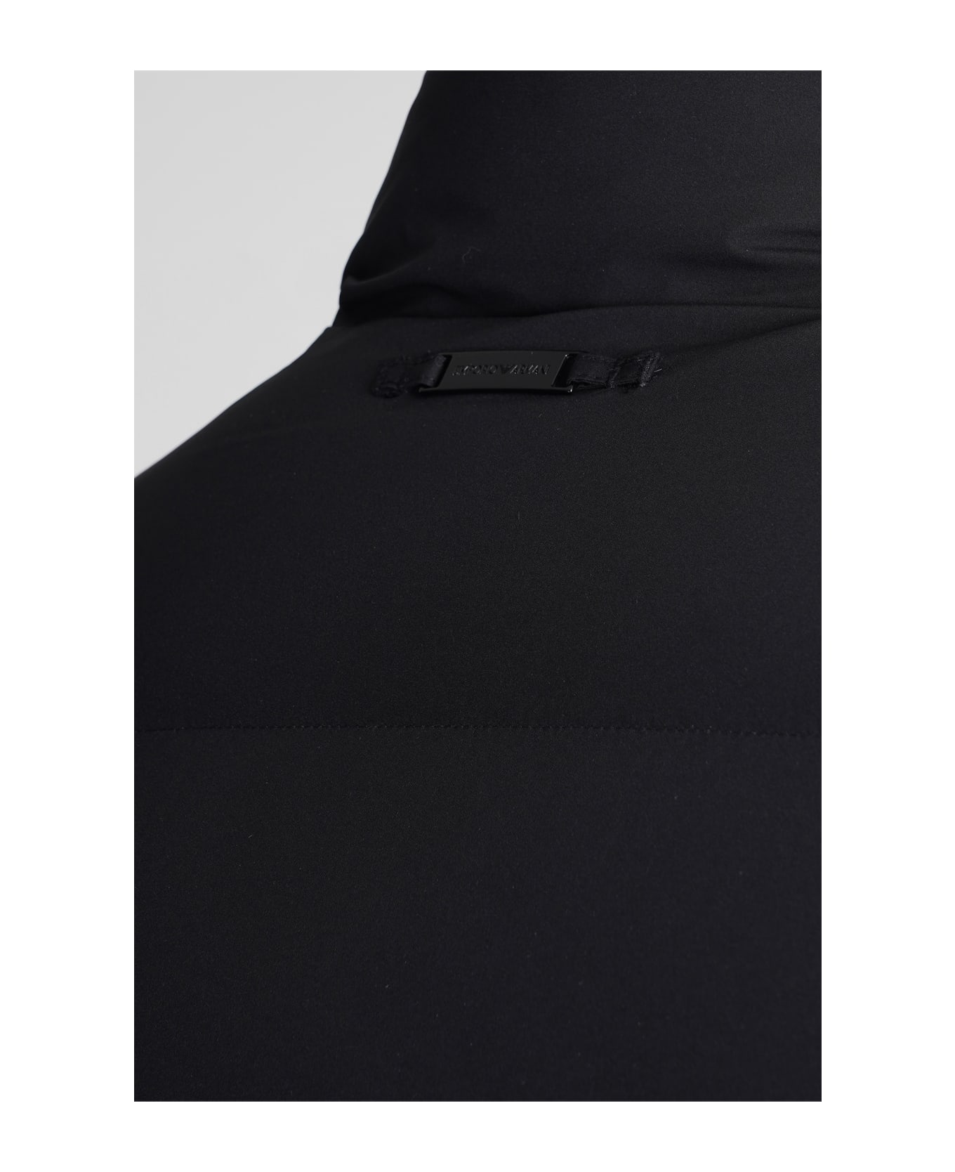 Emporio Armani Puffer In Black Polyester - Black