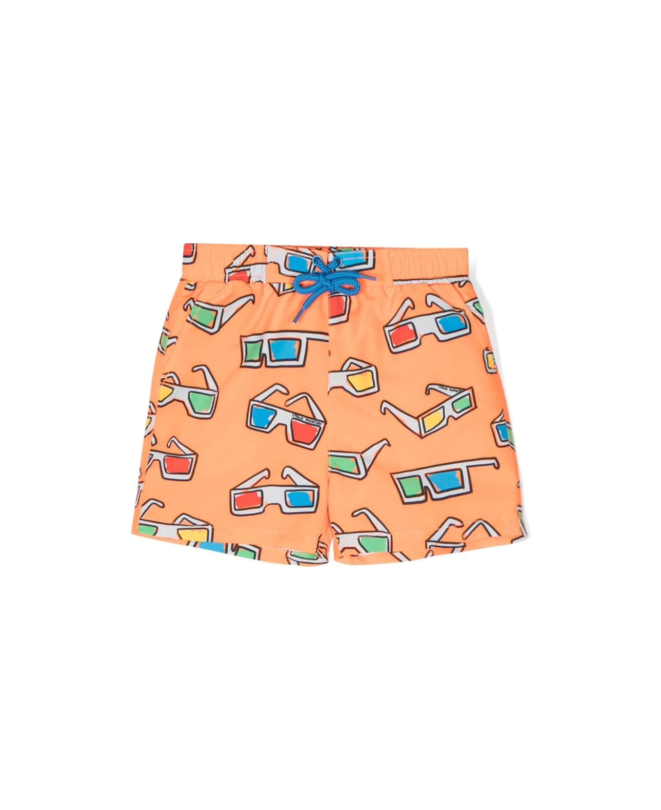 Stella McCartney Kids Swimsuit With Graphic Print - Orange 水着
