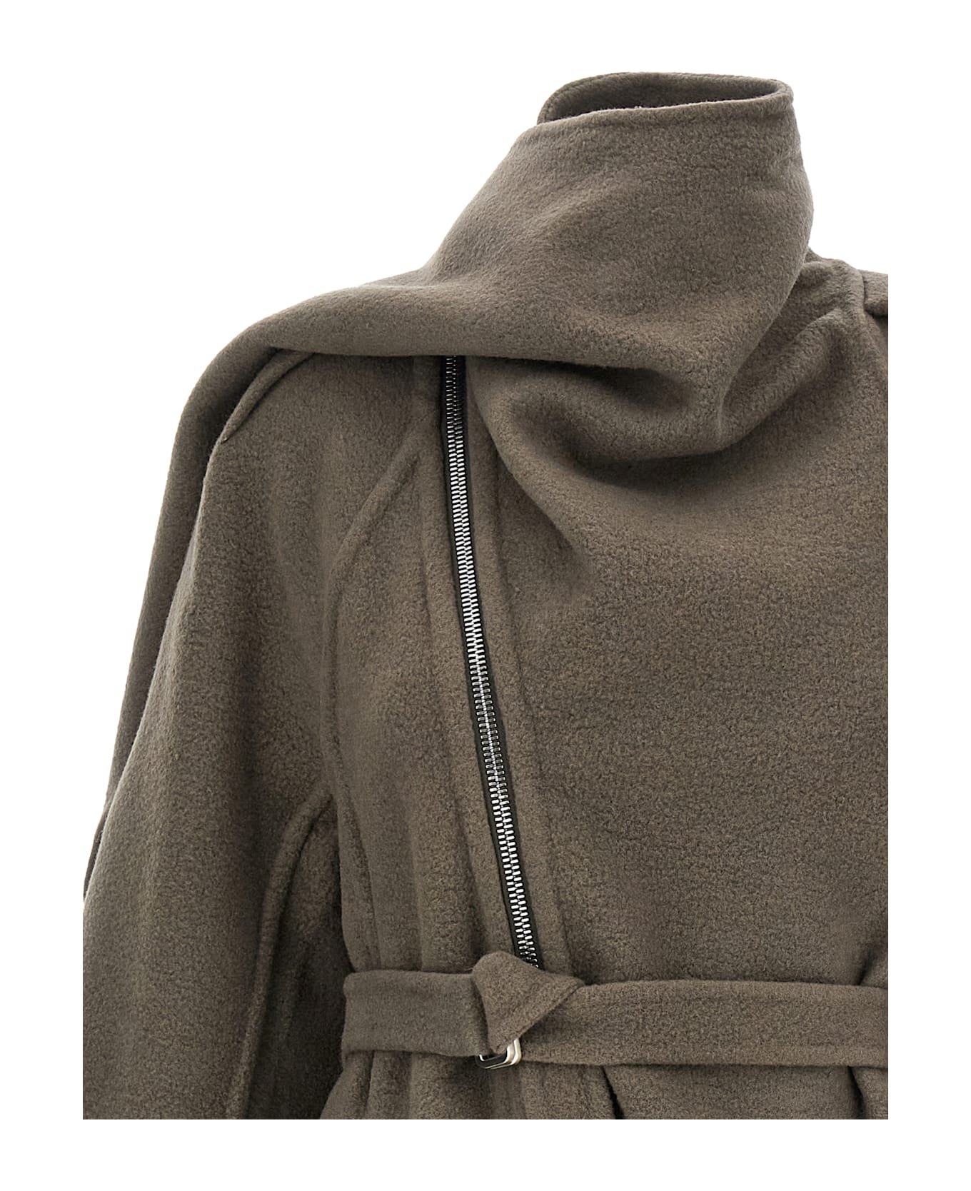 Rick Owens 
scarf Flight
 Coat - Gray