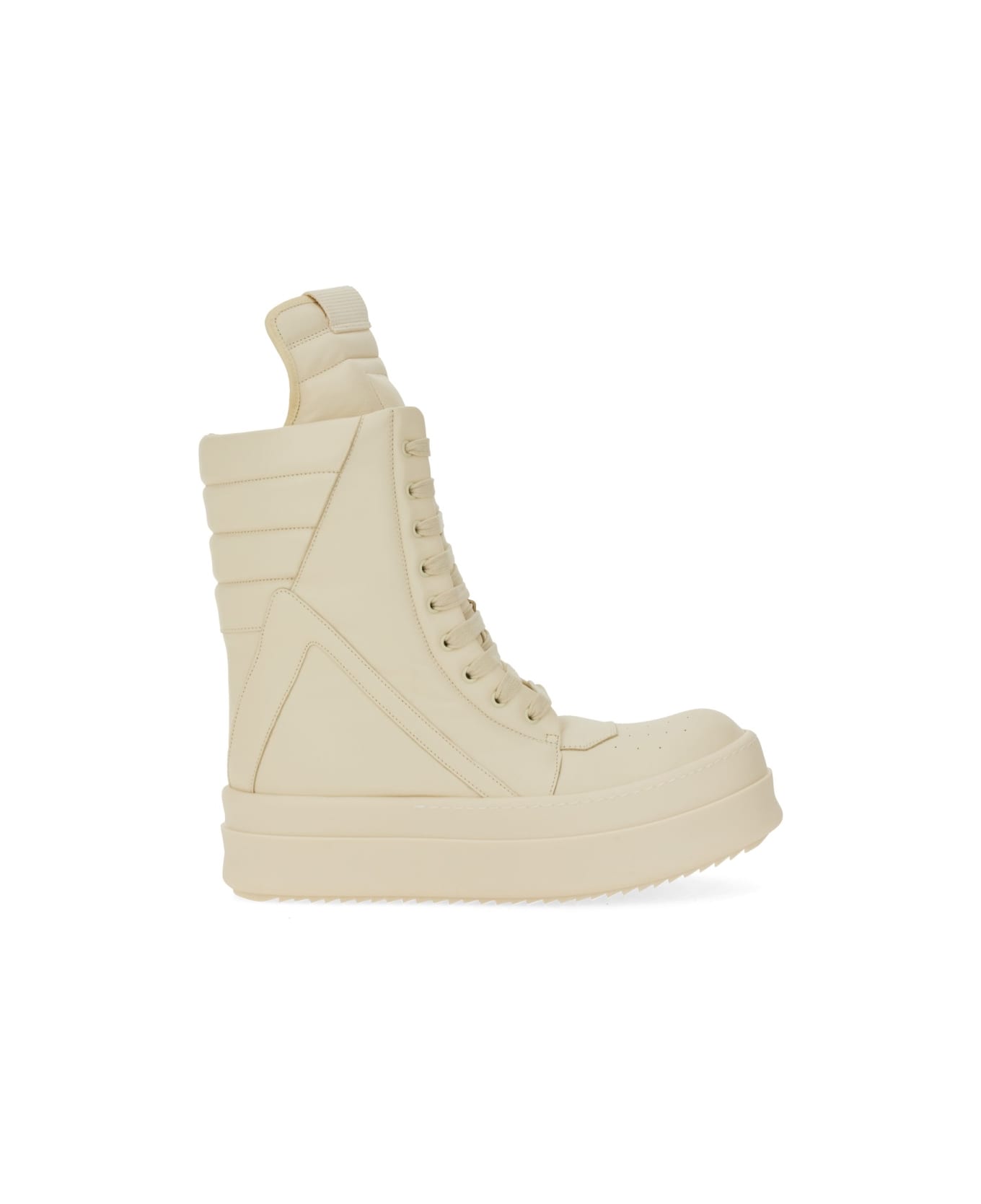 Rick Owens "concordians" Leather Sneaker - BEIGE