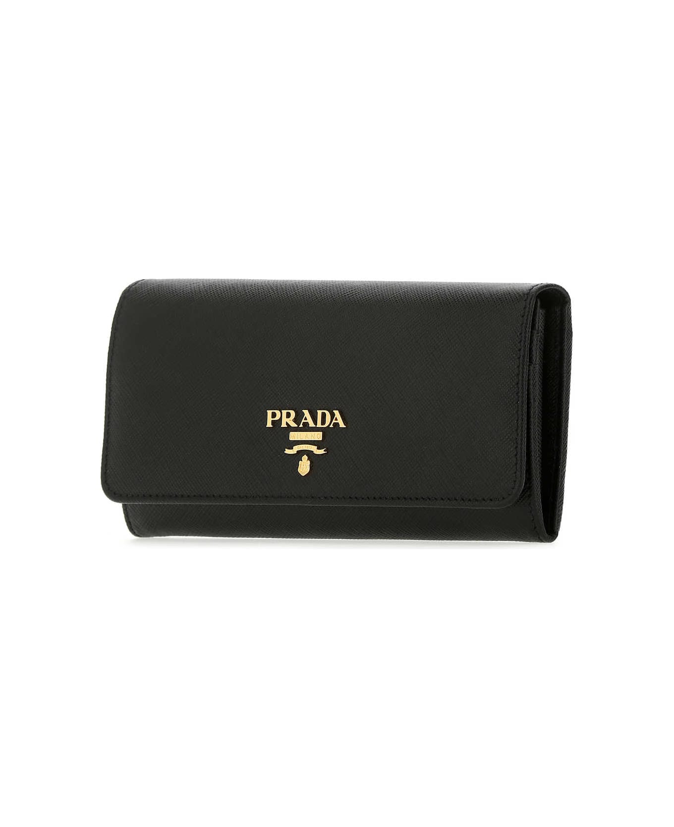 Prada Black Leather Wallet - F0002