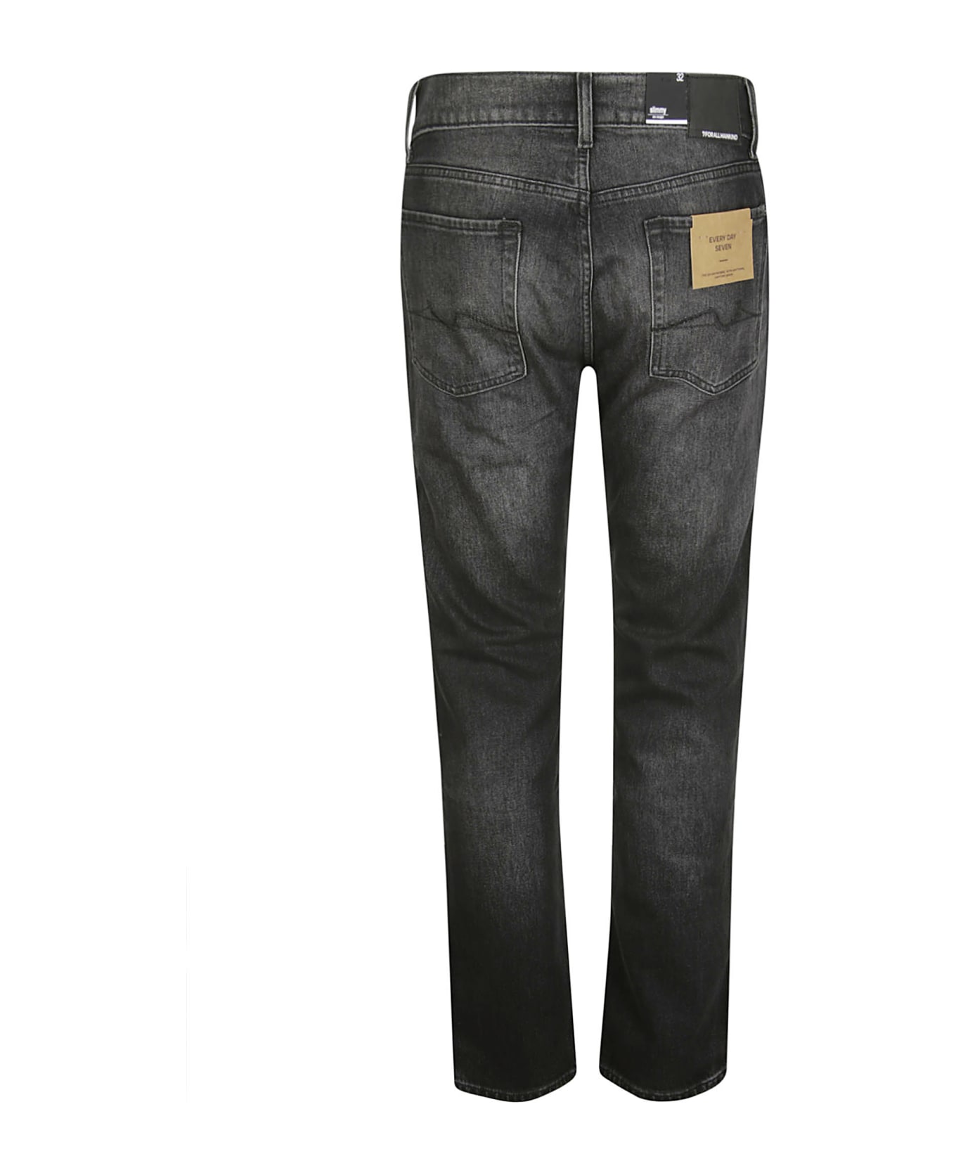 7 For All Mankind Slimmy Shake Out - BLACK