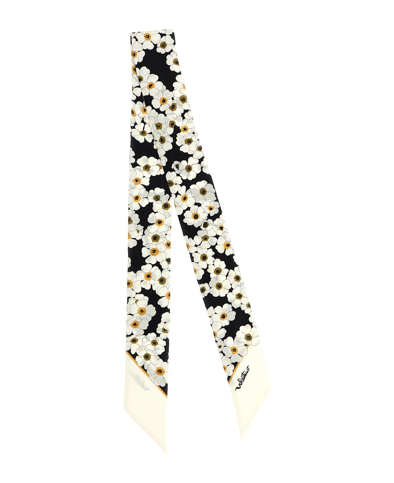 Valentino Garavani 'après L'hiver-primula' Bandeau - White/Black