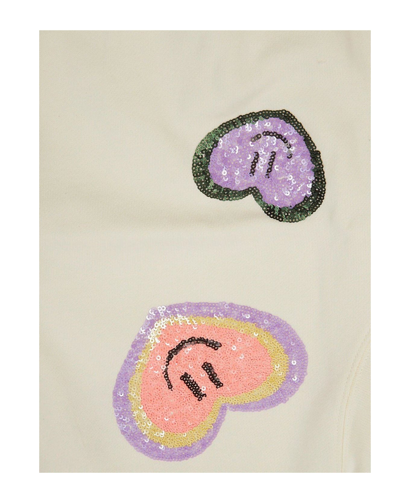 Molo Marge Sequin-embellished Crewneck Sweatshirt - Bianco