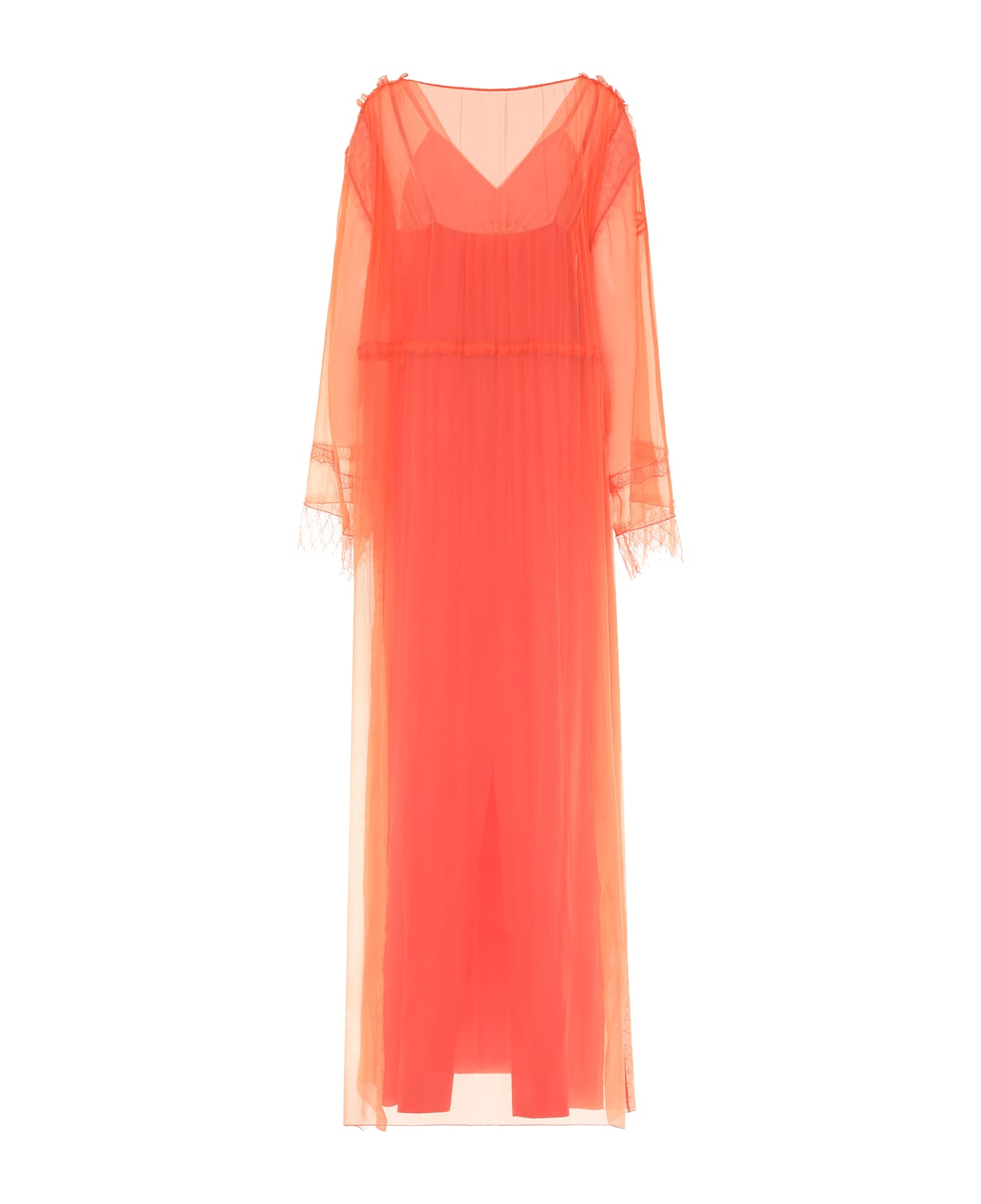Alberta Ferretti Long Dress - Coral