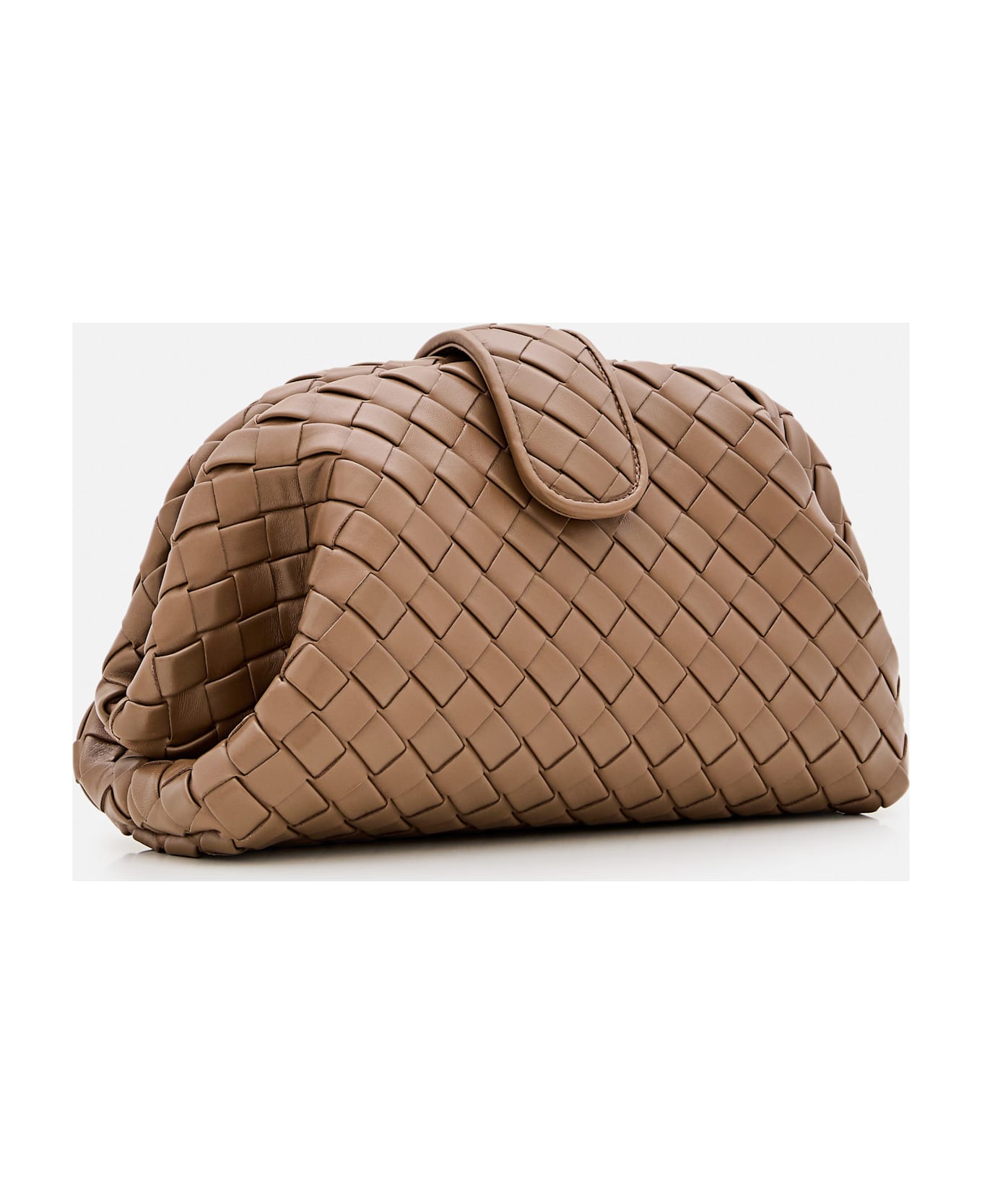 Bottega Veneta Lauren Clutch - Brown